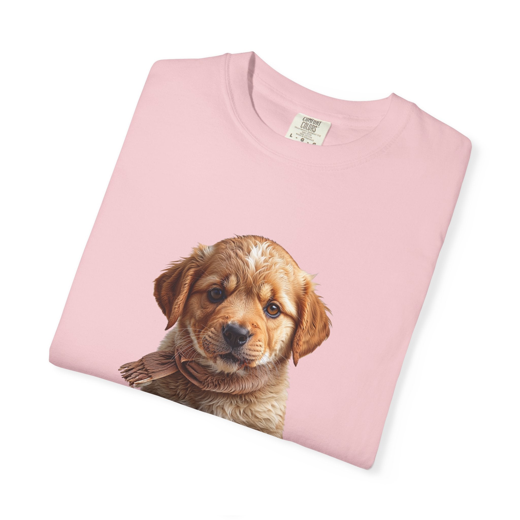 T-shirt chiot Golden Retriever | T-shirt photo de chien mignon