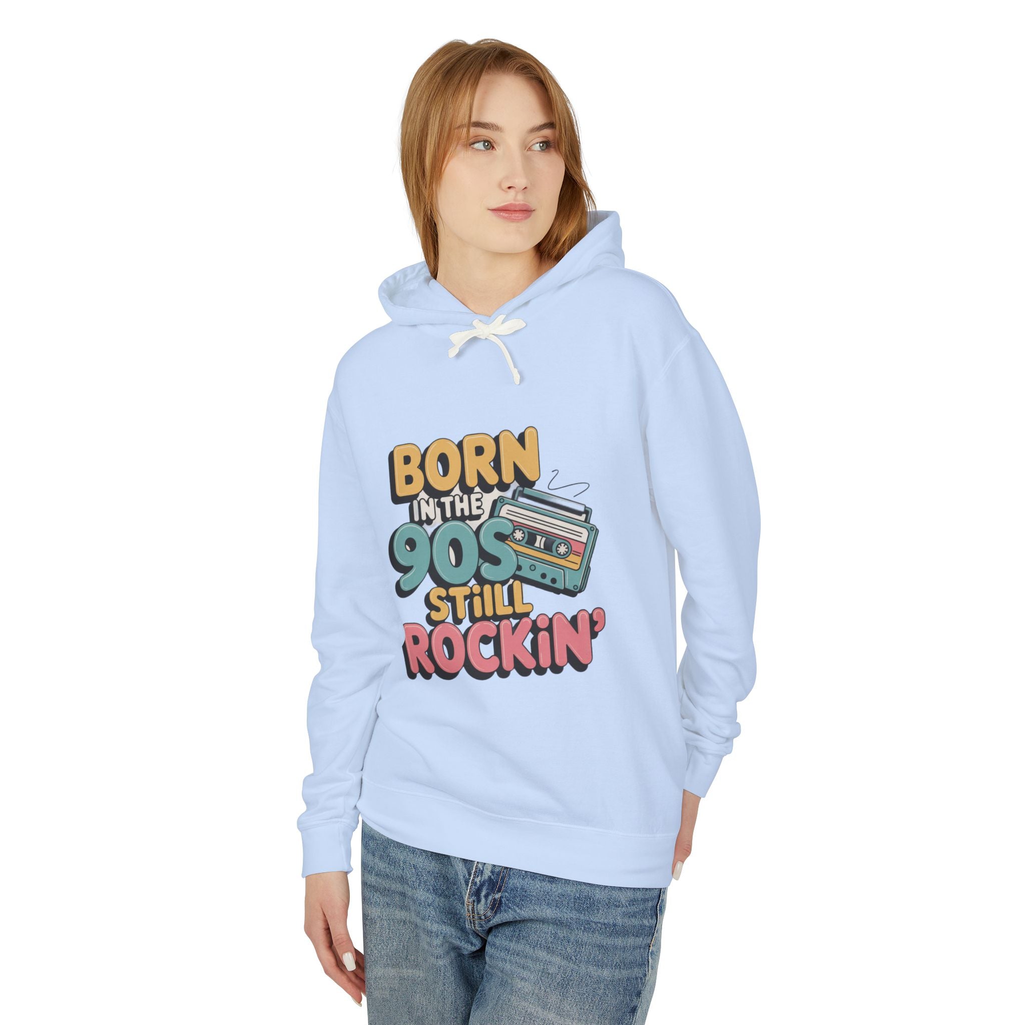 Born in the 90s Still Rockin' Hoodie | Retro Cassette 90s Nostalgia