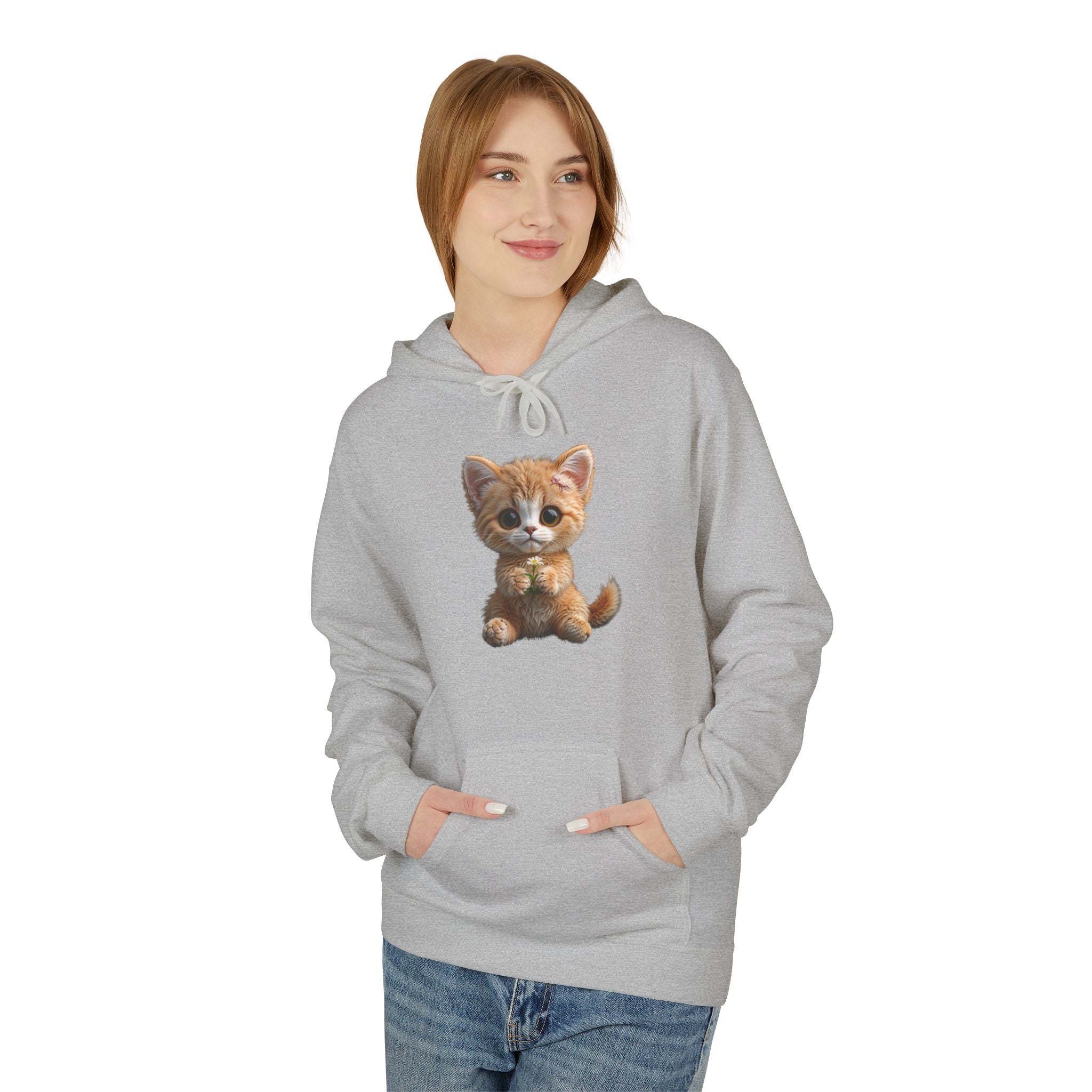Cute Kitten image Hoodie | Small Cat Illustration hoodie, Limited edition