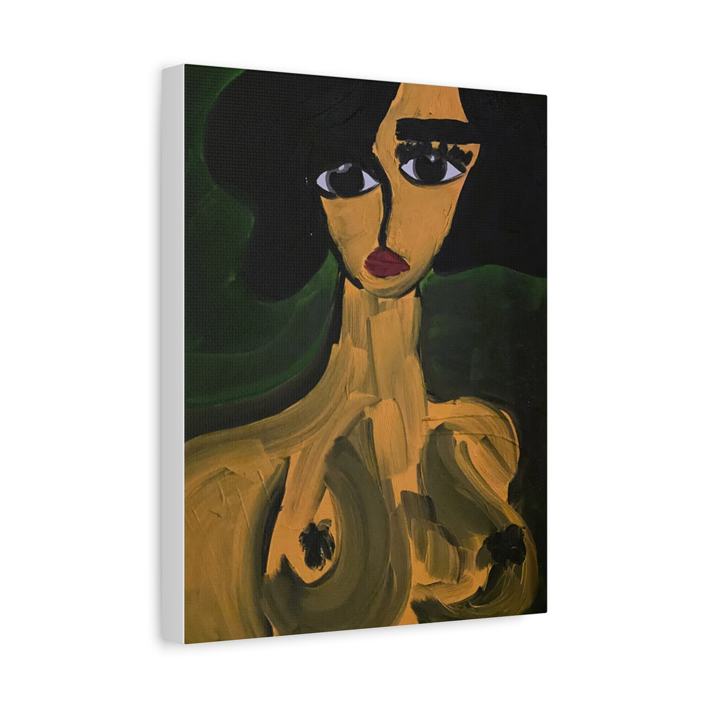 Toile de portrait abstrait | Art contemporain sur toile, art minimaliste