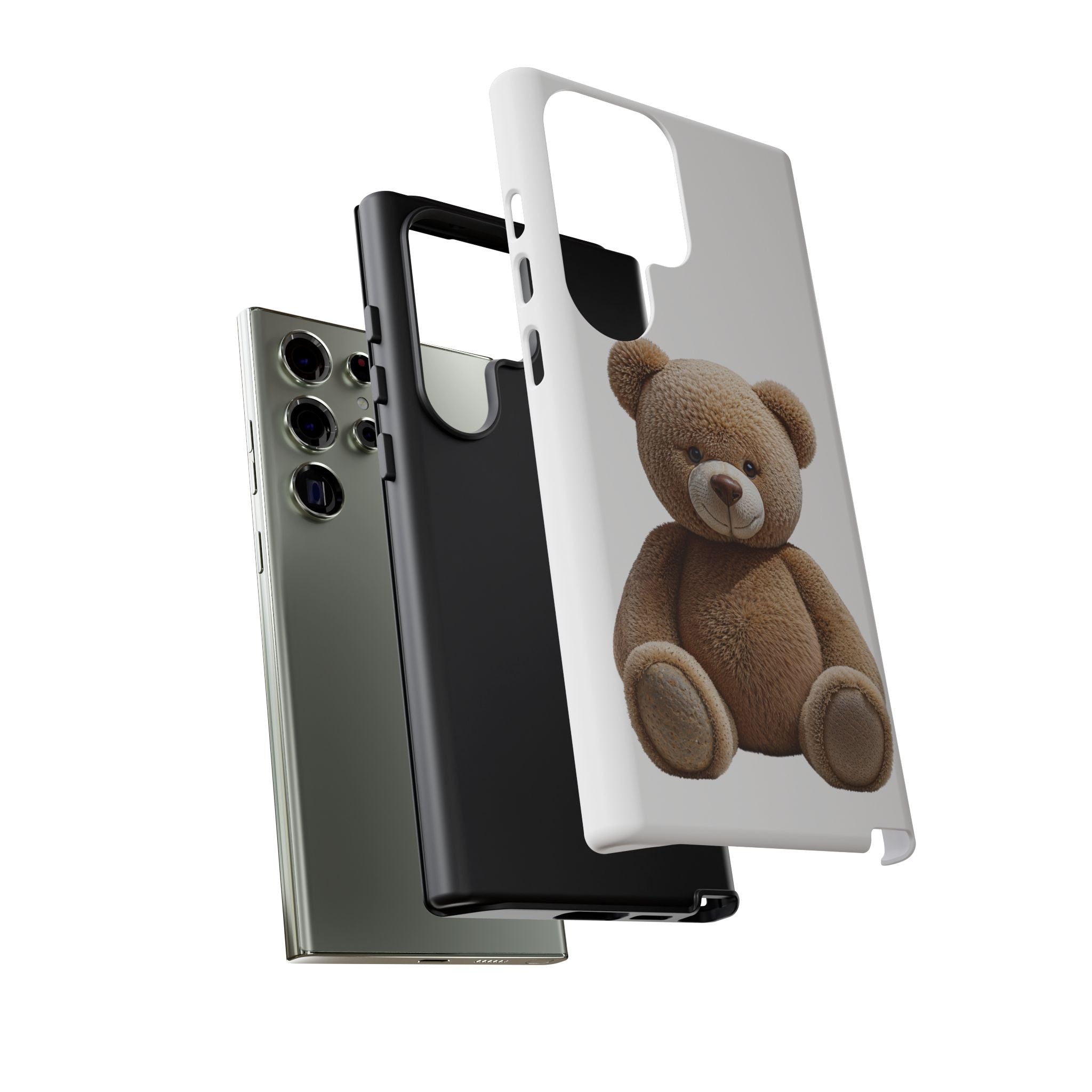 Teddy Bear Phone Case | Cute Plush Toy Illustration, i-phone, Samsung, Google phone