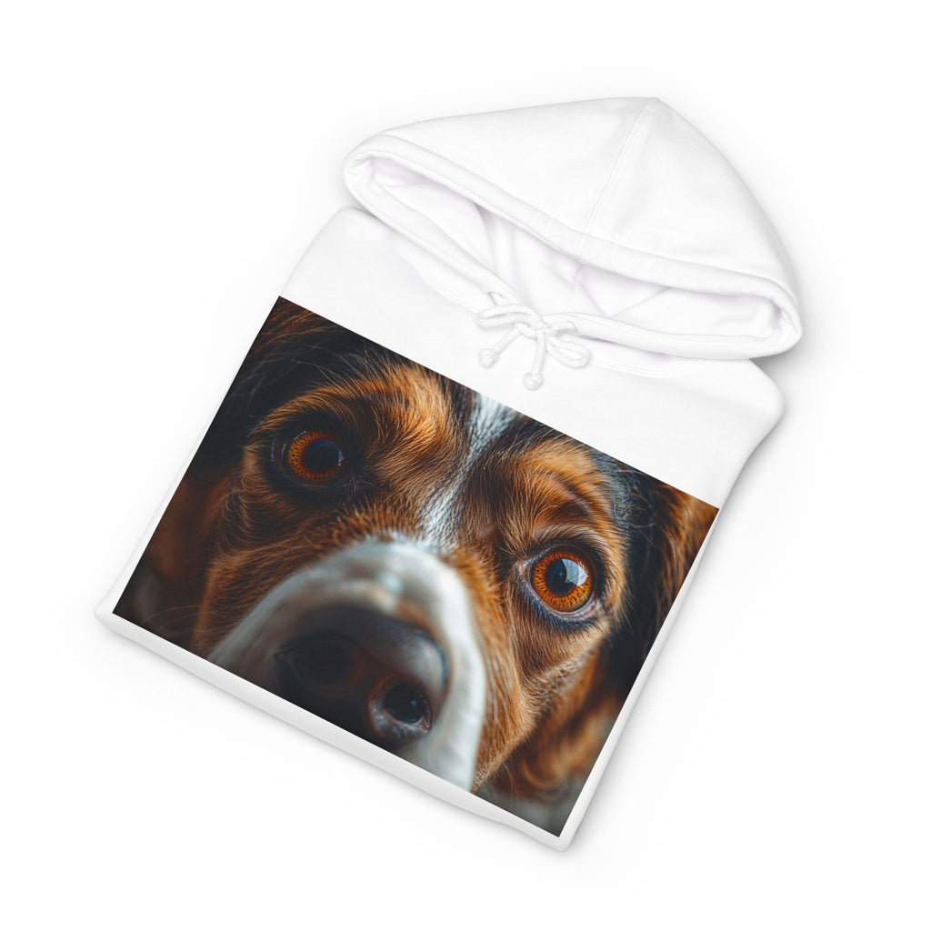 Close-Up Dog Face Hoodie | Dog Portrait Sweatshirt, Pet Portrait Tee, Realistic Dog Painting, Artist Pet Portrait Tee