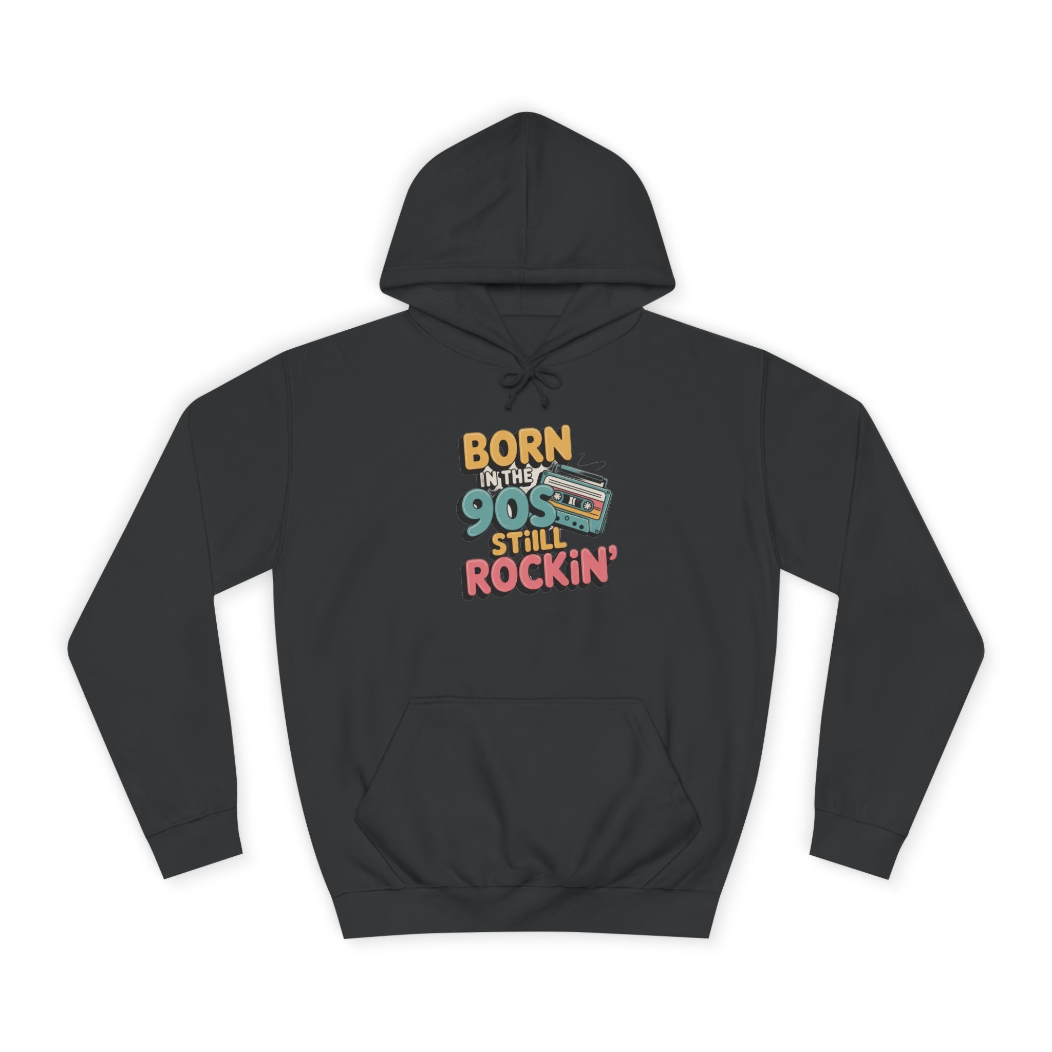 Retro 90s Nostalgia, Stronger Than Storm Hoodie Inspirational Mental Health Oversized Sweatshirt