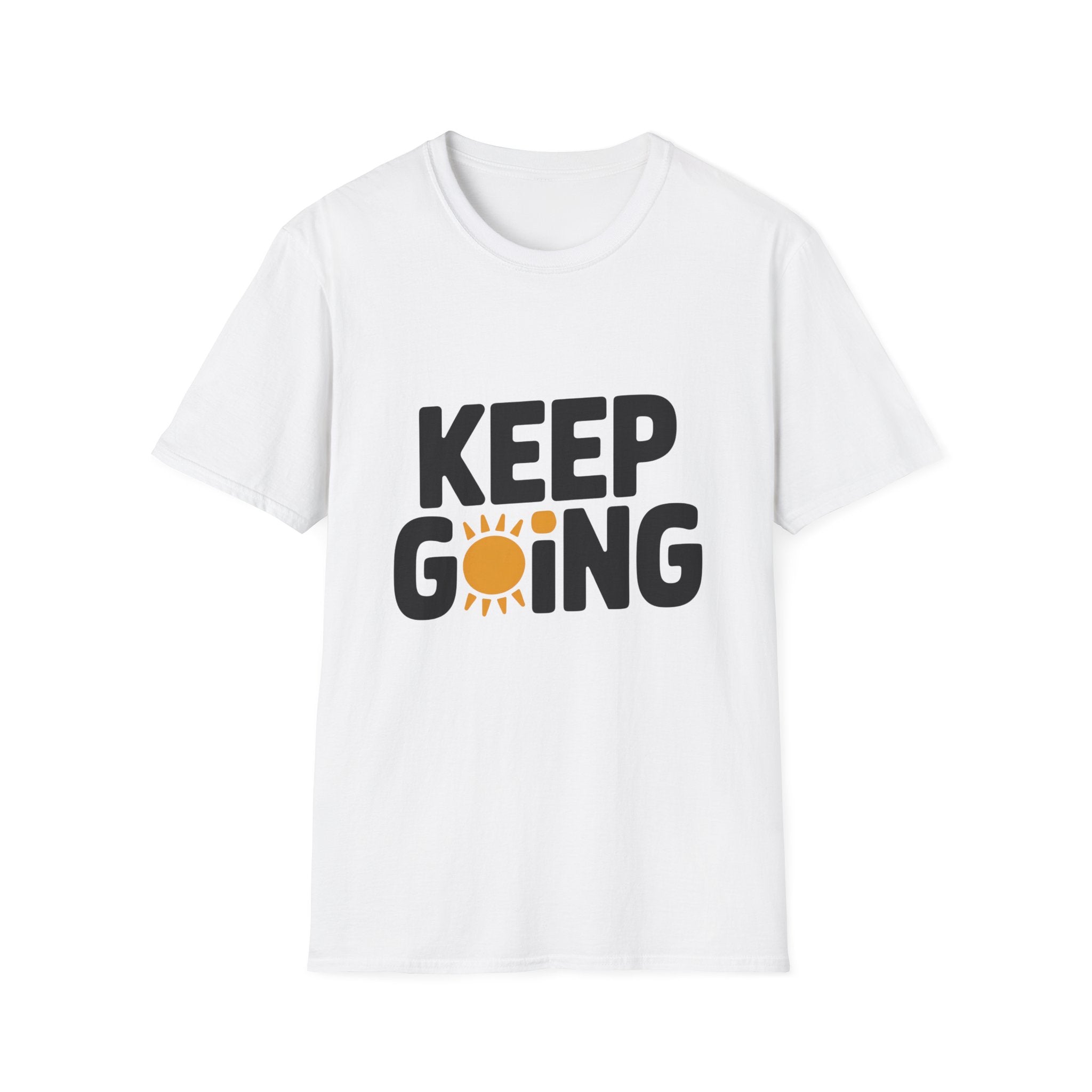 Keep Going sun graphic T-Shirt | motivational typography tee