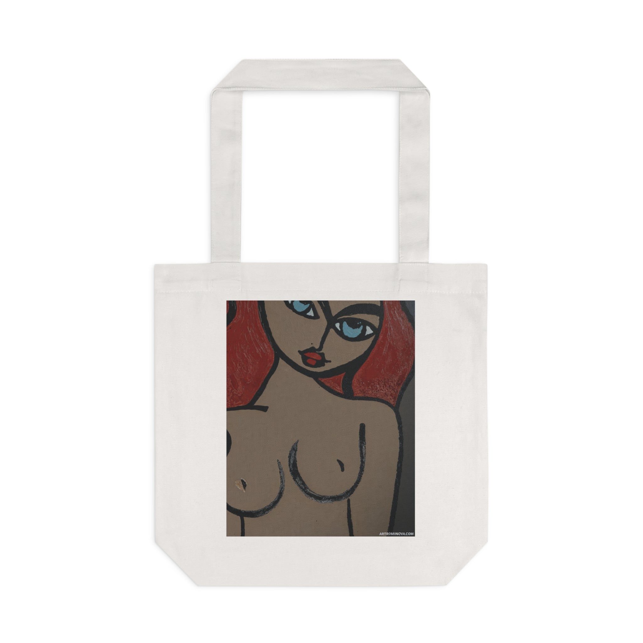 Abstract Art Tote Bag | Minimalism style Female Figure Cotton Tote