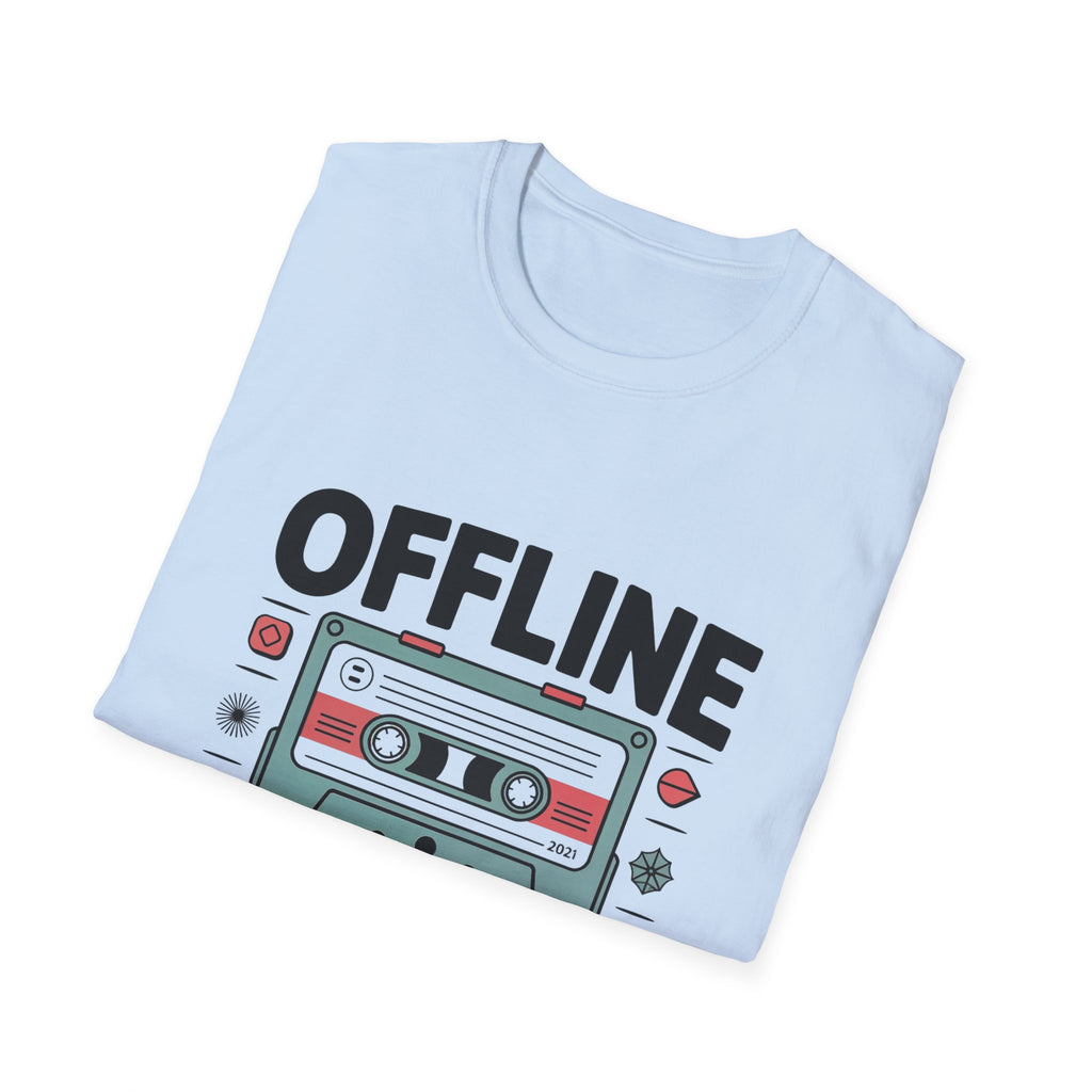 Offline Is The New Luxury T-Shirt | Cassette Tape Retro Tech Tee
