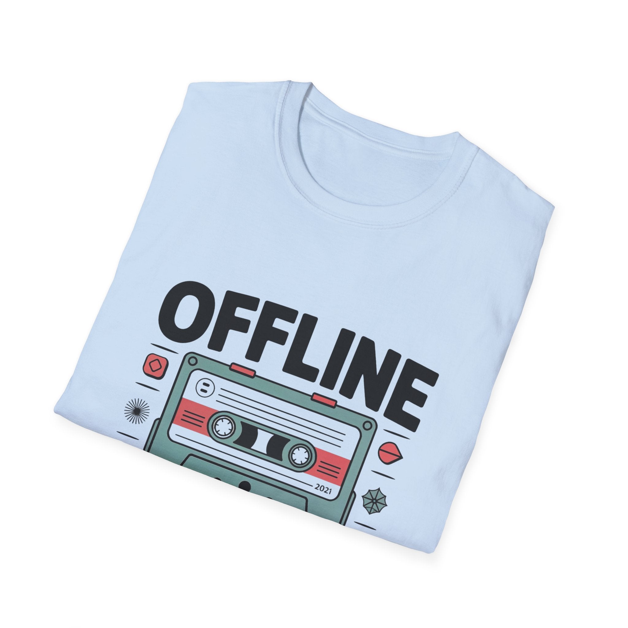 Offline Is The New Luxury T-Shirt | Cassette Tape Retro Tech Tee
