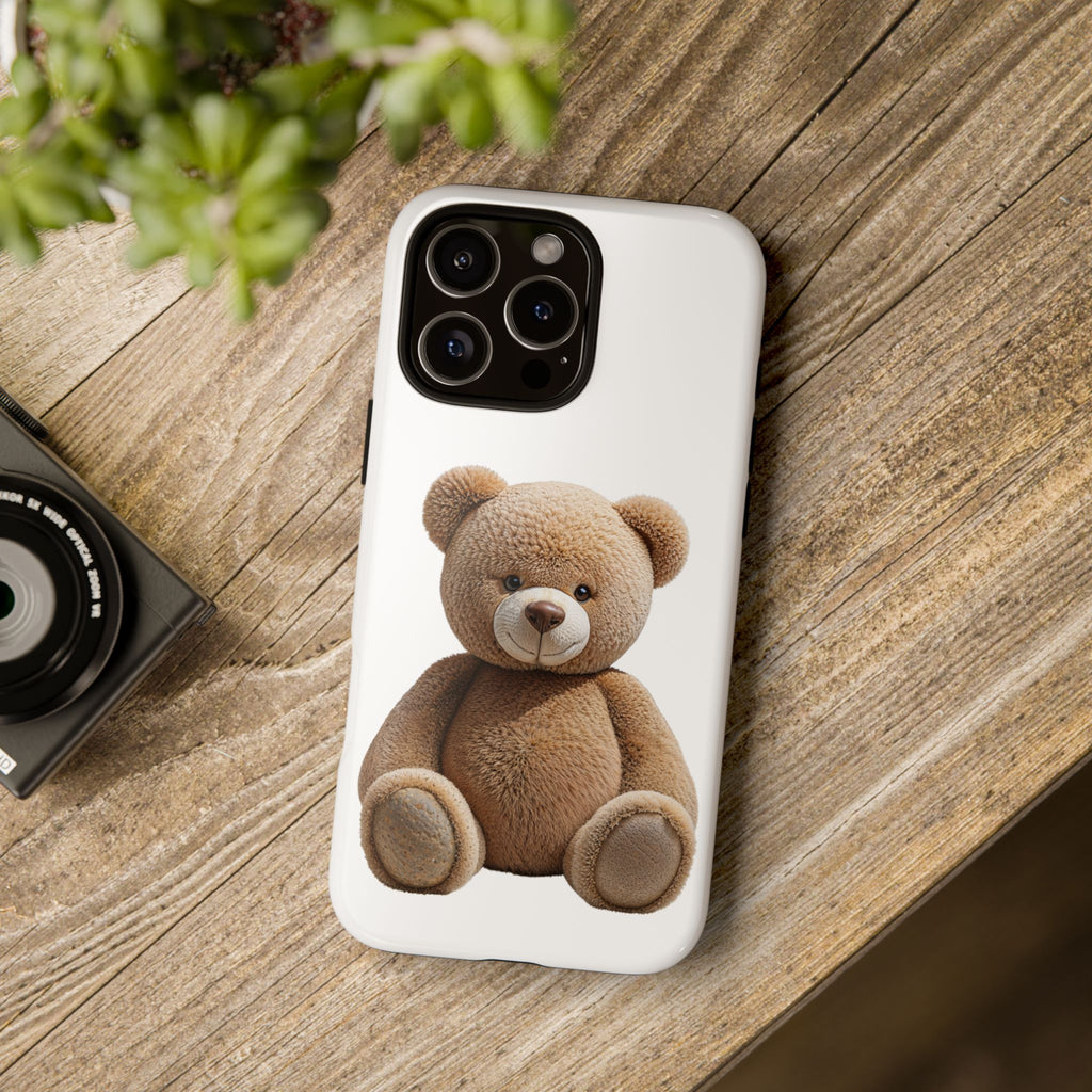 Teddy Bear Phone Case | Cute Plush Toy Illustration, i-phone, Samsung, Google phone