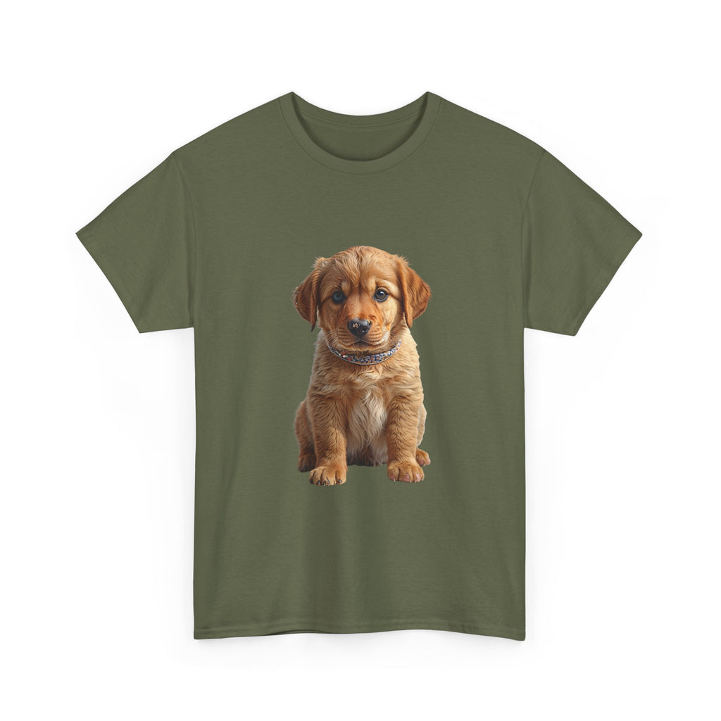 T-shirt avec un adorable chiot Golden Retriever | Portrait de chien