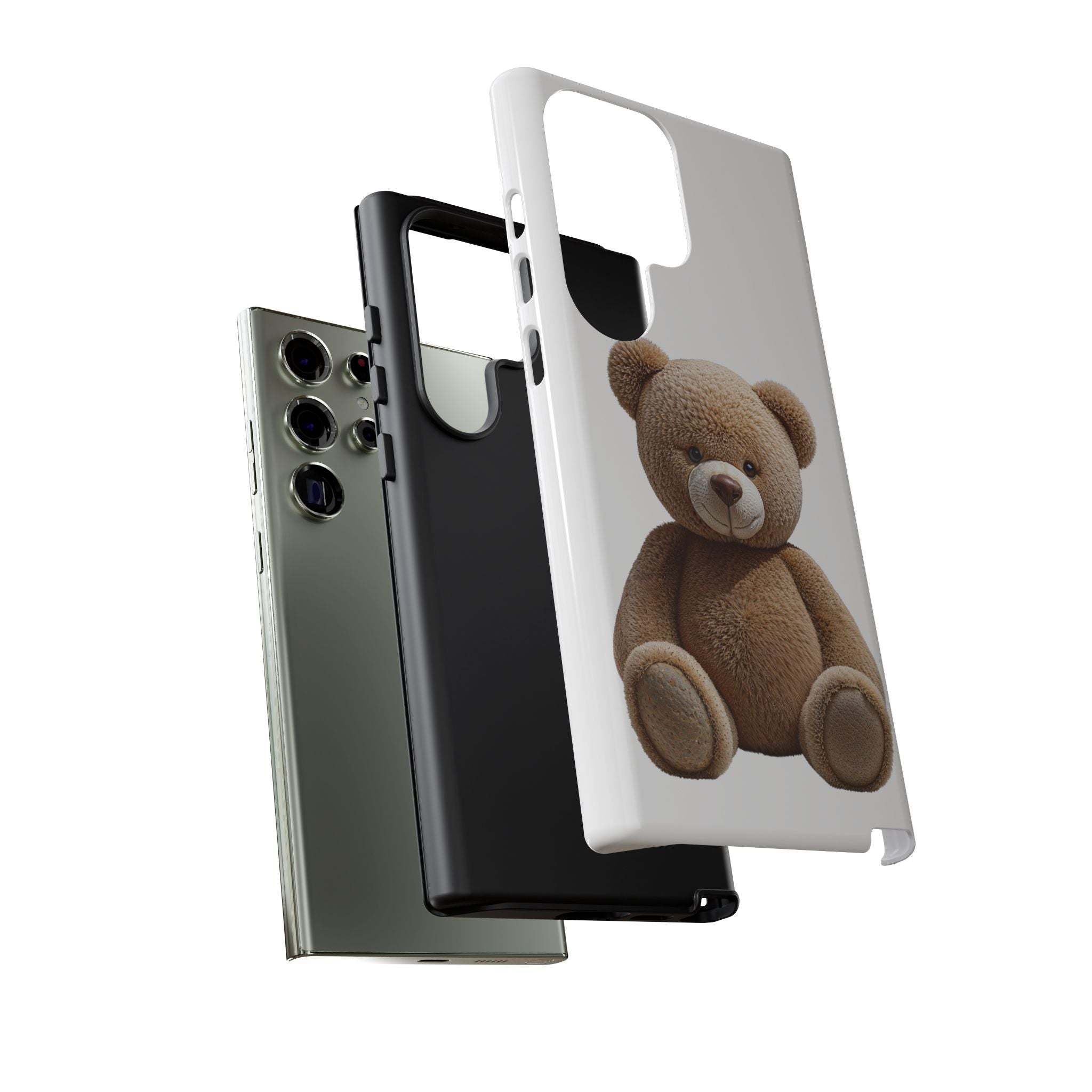 Teddy Bear Phone Case | Cute Plush Toy Illustration, i-phone, Samsung, Google phone