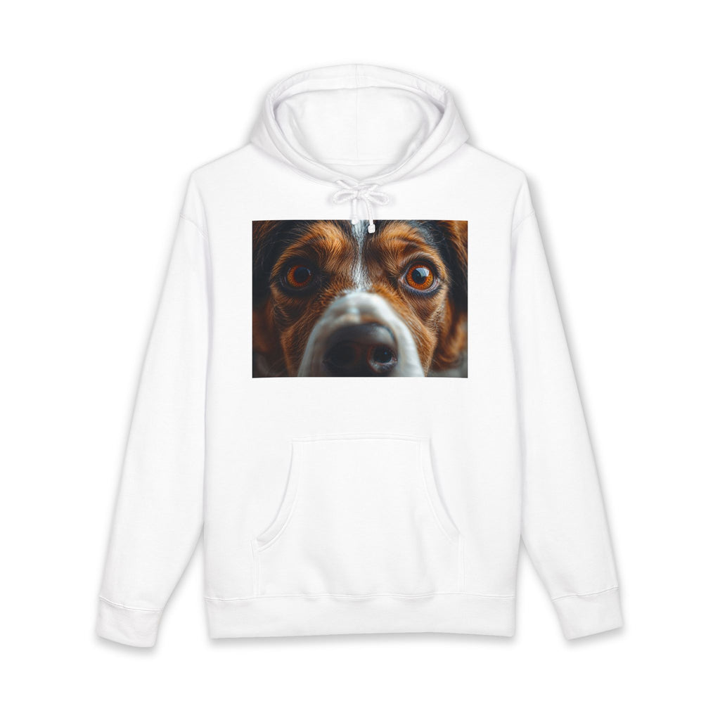 Close-Up Dog Face Hoodie | Dog Portrait Sweatshirt, Pet Portrait Tee, Realistic Dog Painting, Artist Pet Portrait Tee