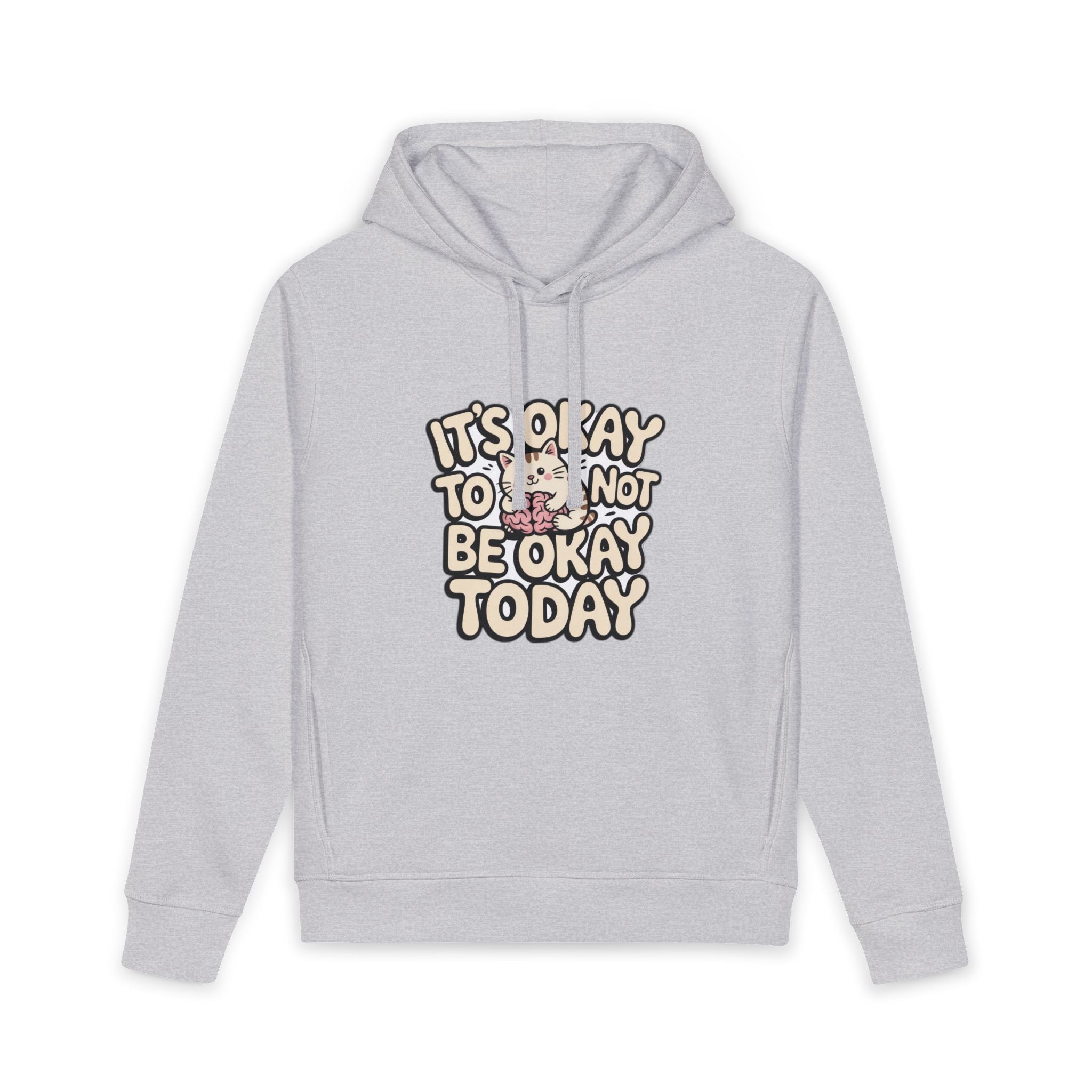 It's Okay to Not Be Okay hoodie | Mental Health Illustration, Original Motivational Hoodie, Unisex, Cotton Blend