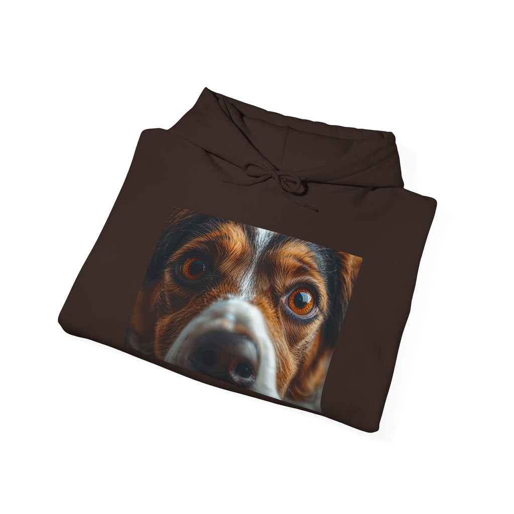Sweat à capuche avec portrait de chien curieux | Gros plan sur un portrait canin, Sweat-shirt pour amoureux des animaux