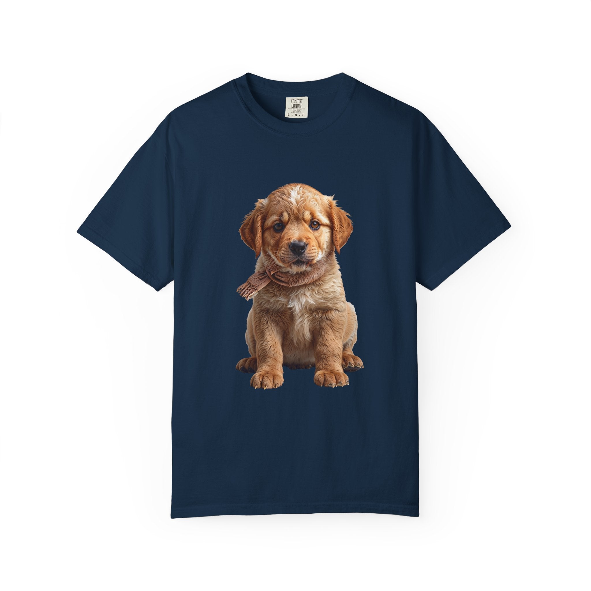 T-shirt chiot Golden Retriever | T-shirt photo de chien mignon