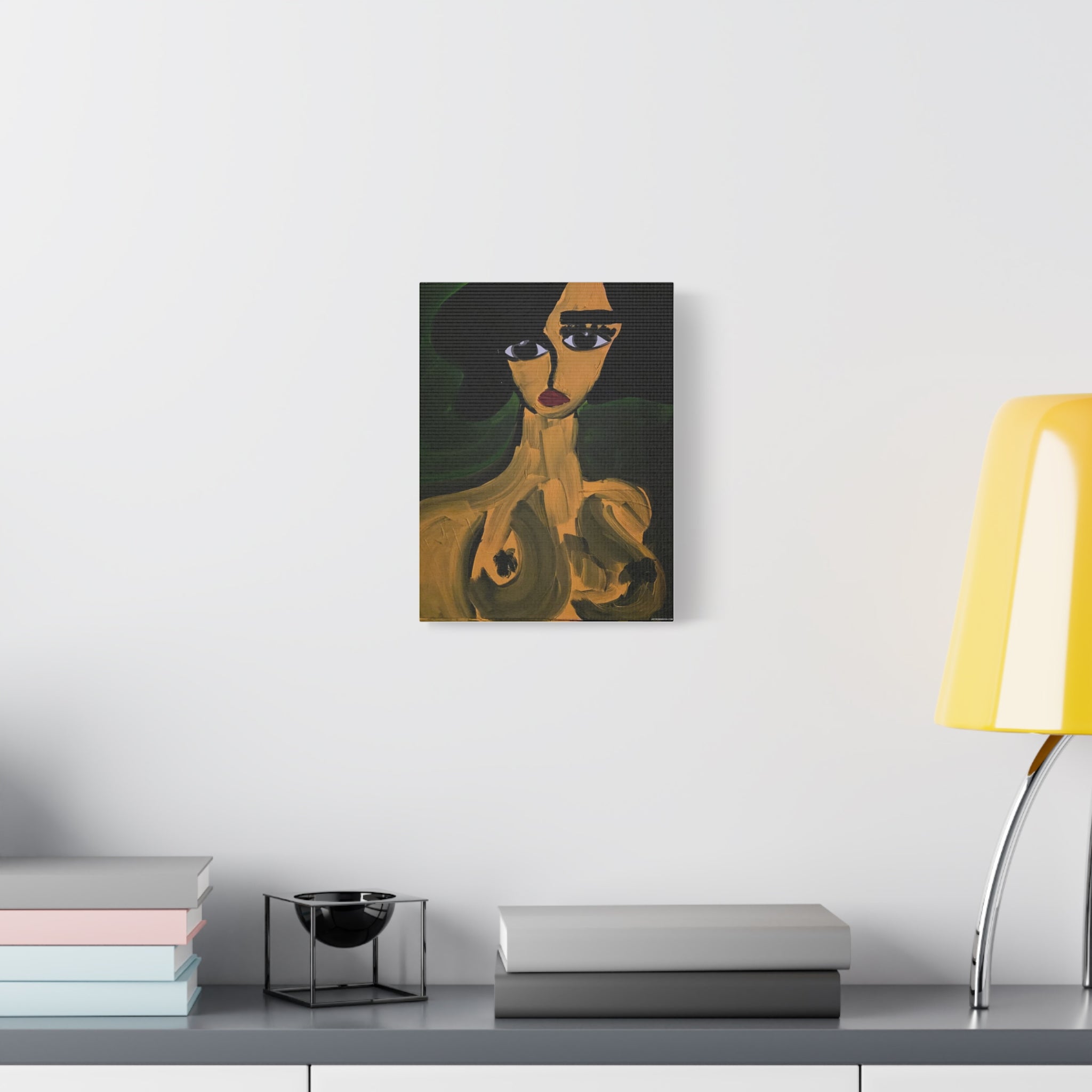 Toile de portrait abstrait | Art contemporain sur toile, art minimaliste