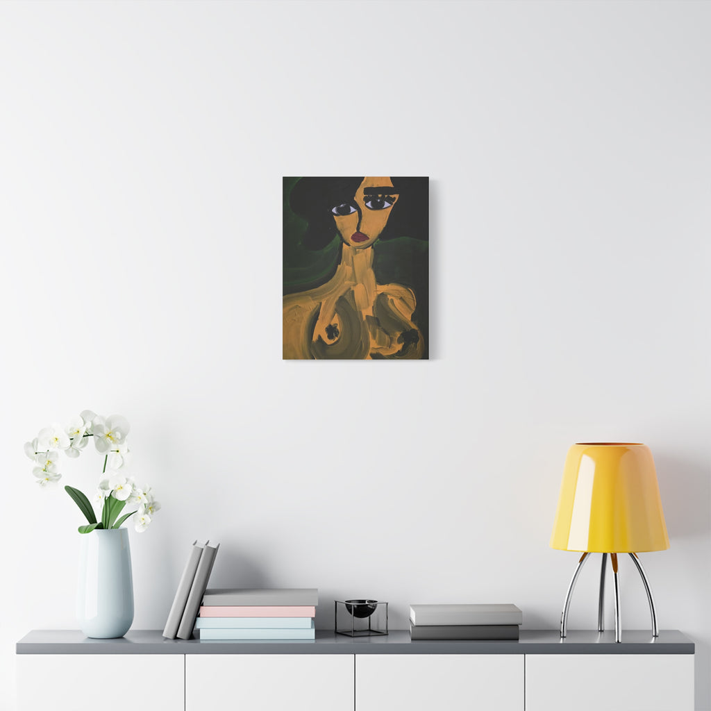 Toile de portrait abstrait | Art contemporain sur toile, art minimaliste