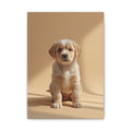 Golden Labrador Puppy Canvas, gift for dog lovers
