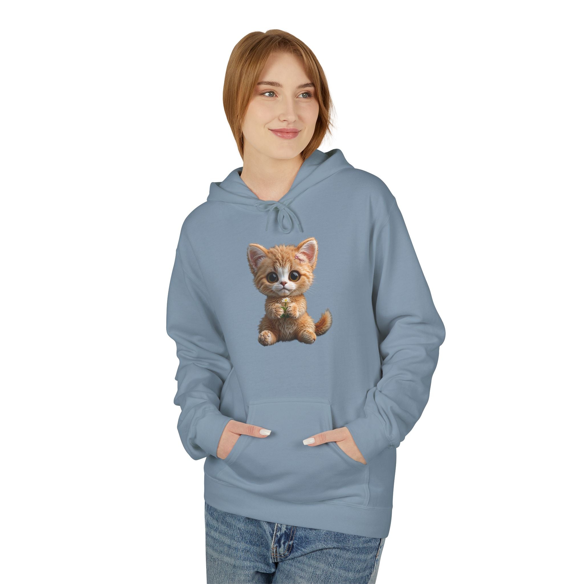 Cute Kitten image Hoodie | Small Cat Illustration hoodie, Limited edition