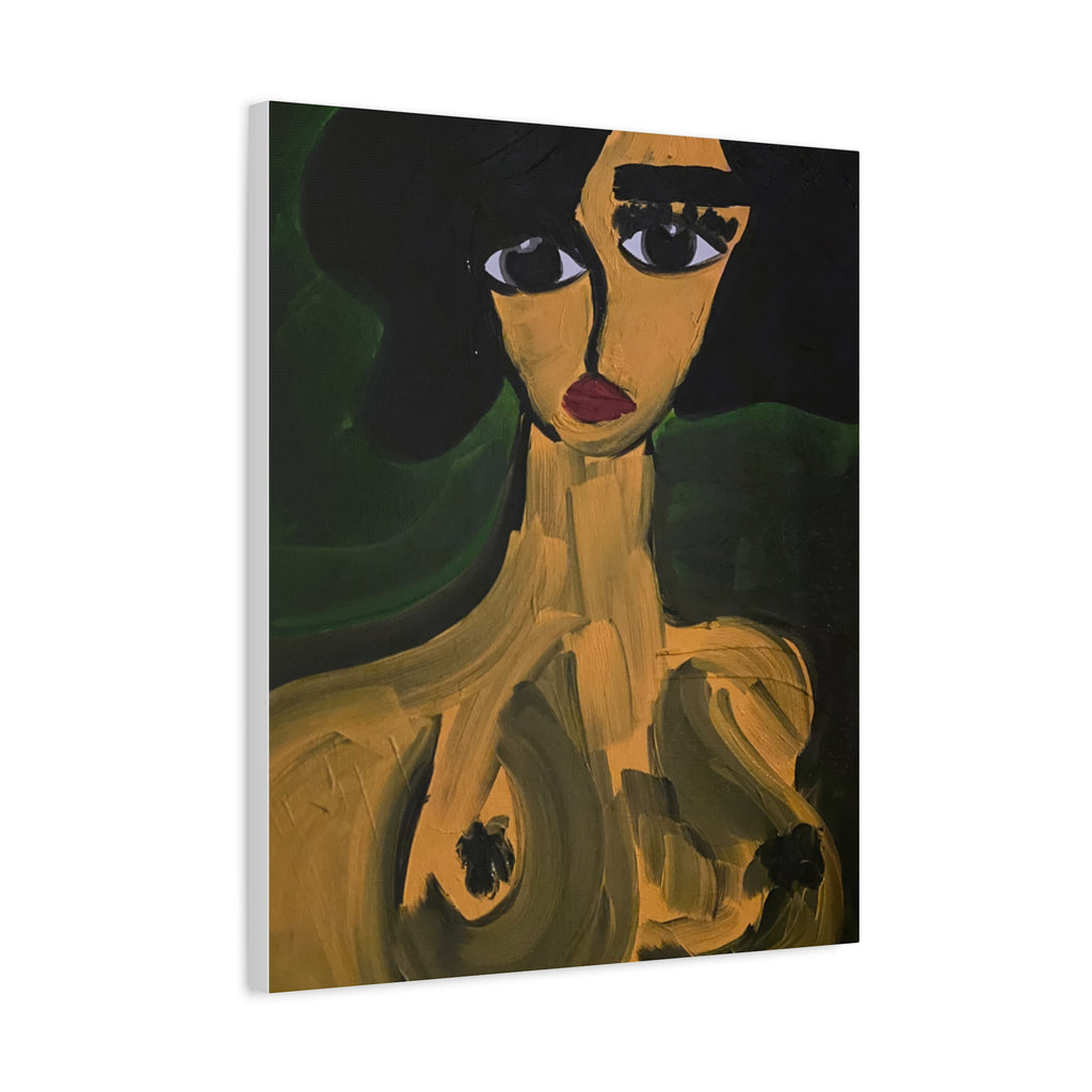 Toile de portrait abstrait | Art contemporain sur toile, art minimaliste