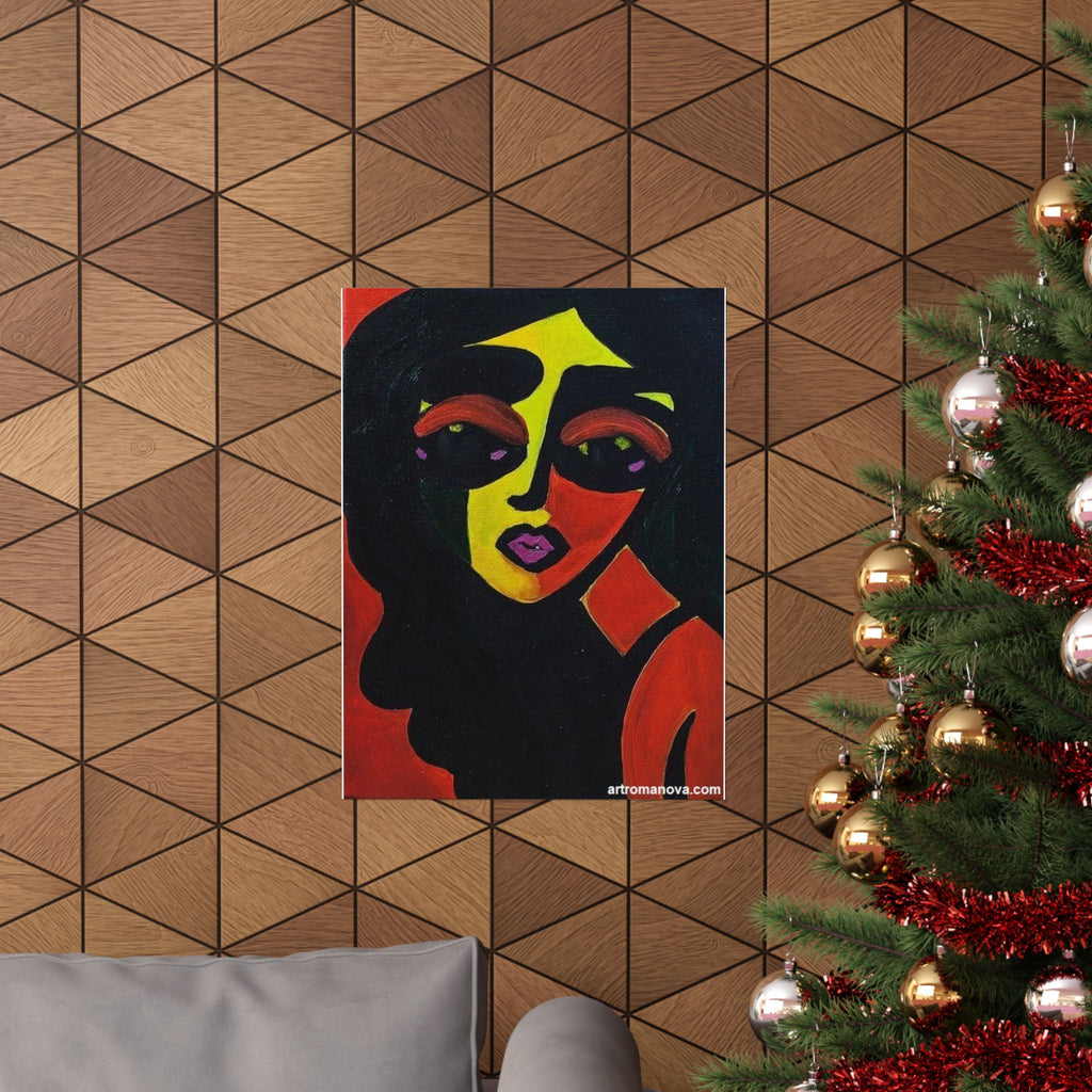 Affiche, Affiche Visage Abstrait | Portrait de Femme Pop Art