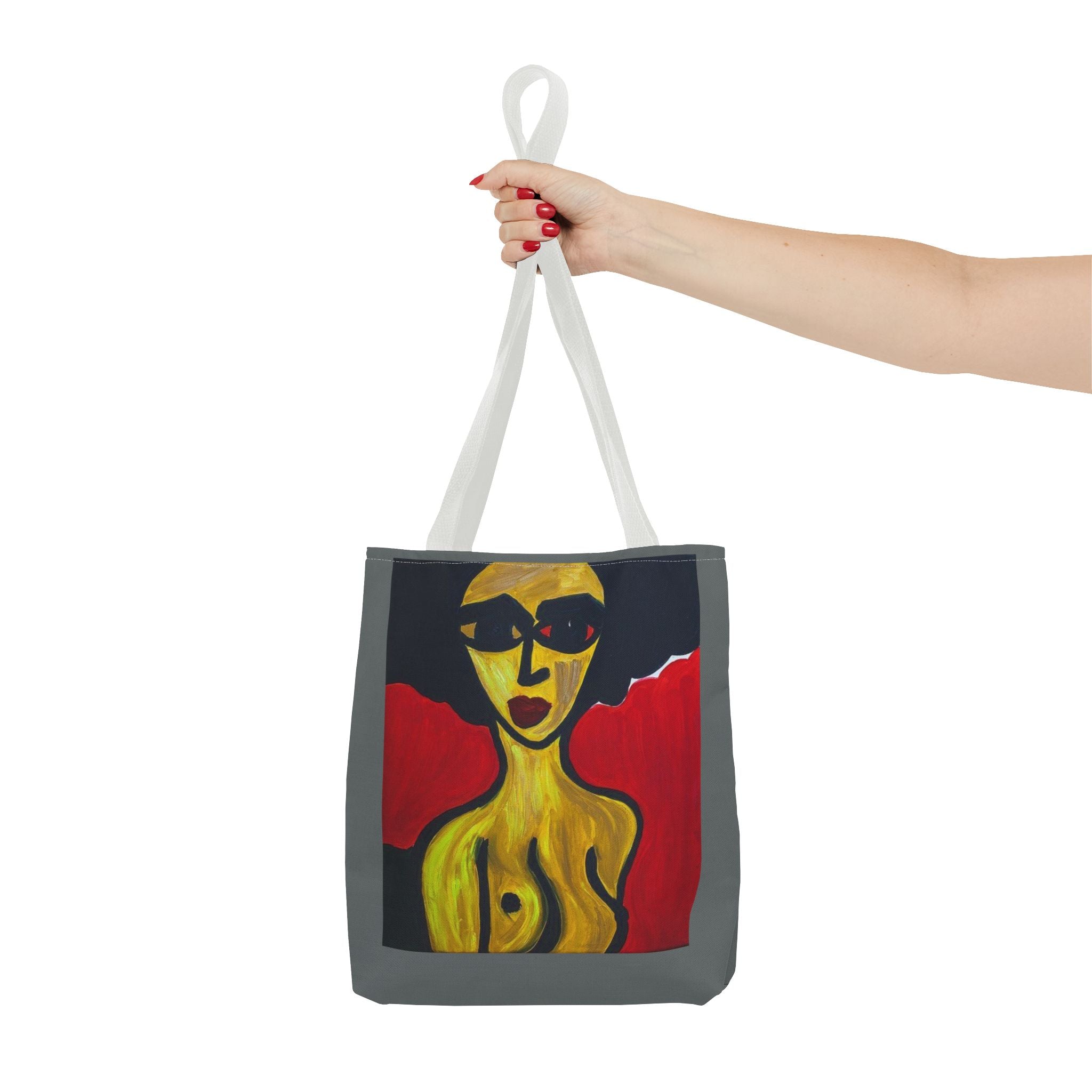 Sac cabas minimaliste nude, étude féminine au trait et au pinceau, sac fourre-tout en coton écologique, sac cabas nude expressionniste abstrait