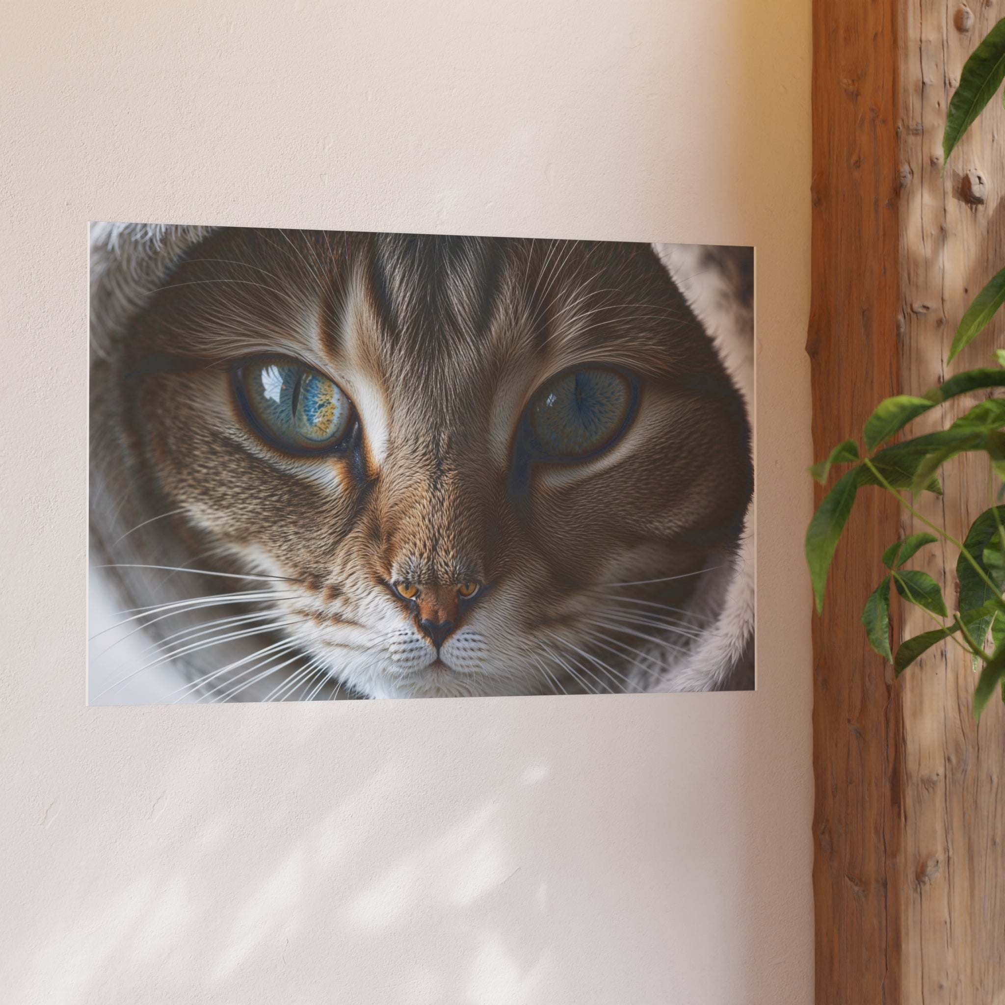 Close-Up Cat Eyes Poster | Cat lovers Poster, cat wall art