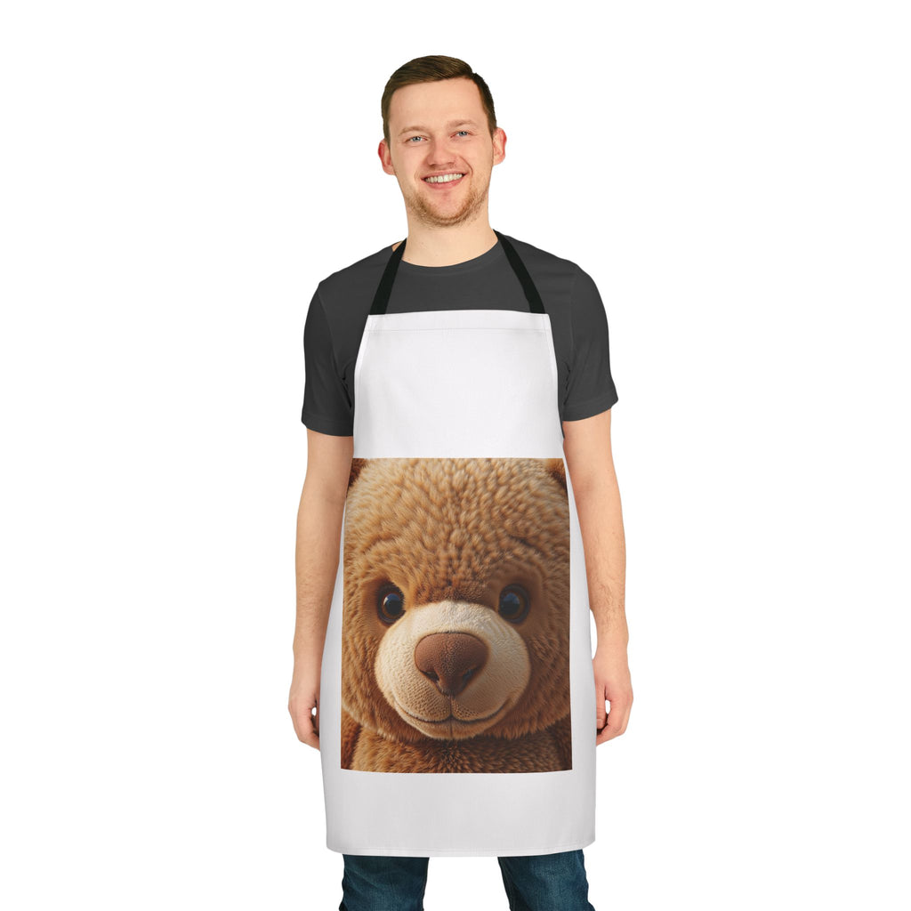 Tablier ours en peluche mignon | Tablier de cuisine en peluche douce