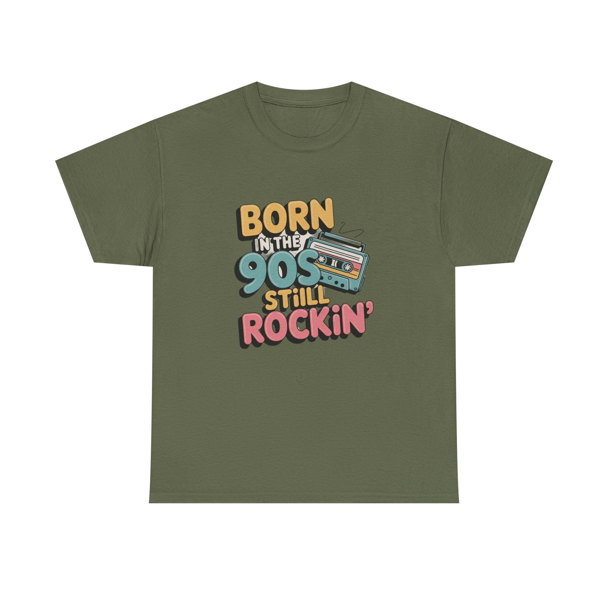 Born in the 90s T-Shirt | Retro Nostalgia Tee, Positive Quote Unisex T-Shirt, Everyday Motivation Cotton Tee