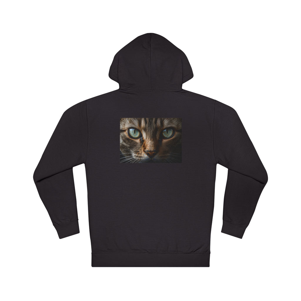 Gros plan sur un visage de chat à capuche | Portrait réaliste d'un chat tigré