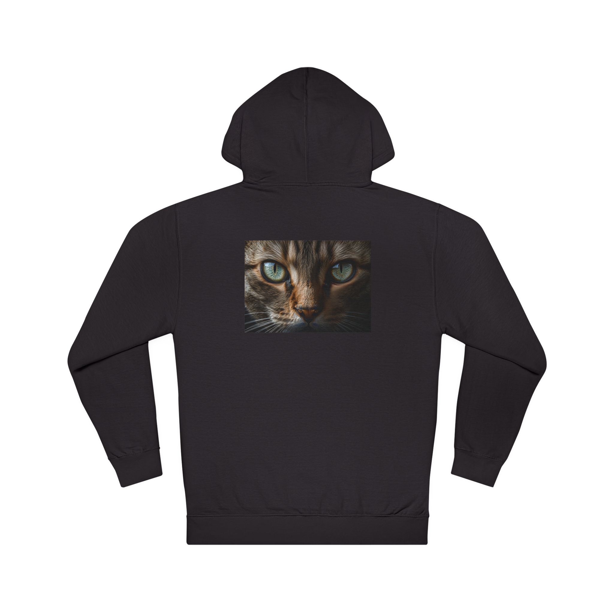 Gros plan sur un visage de chat à capuche | Portrait réaliste d'un chat tigré