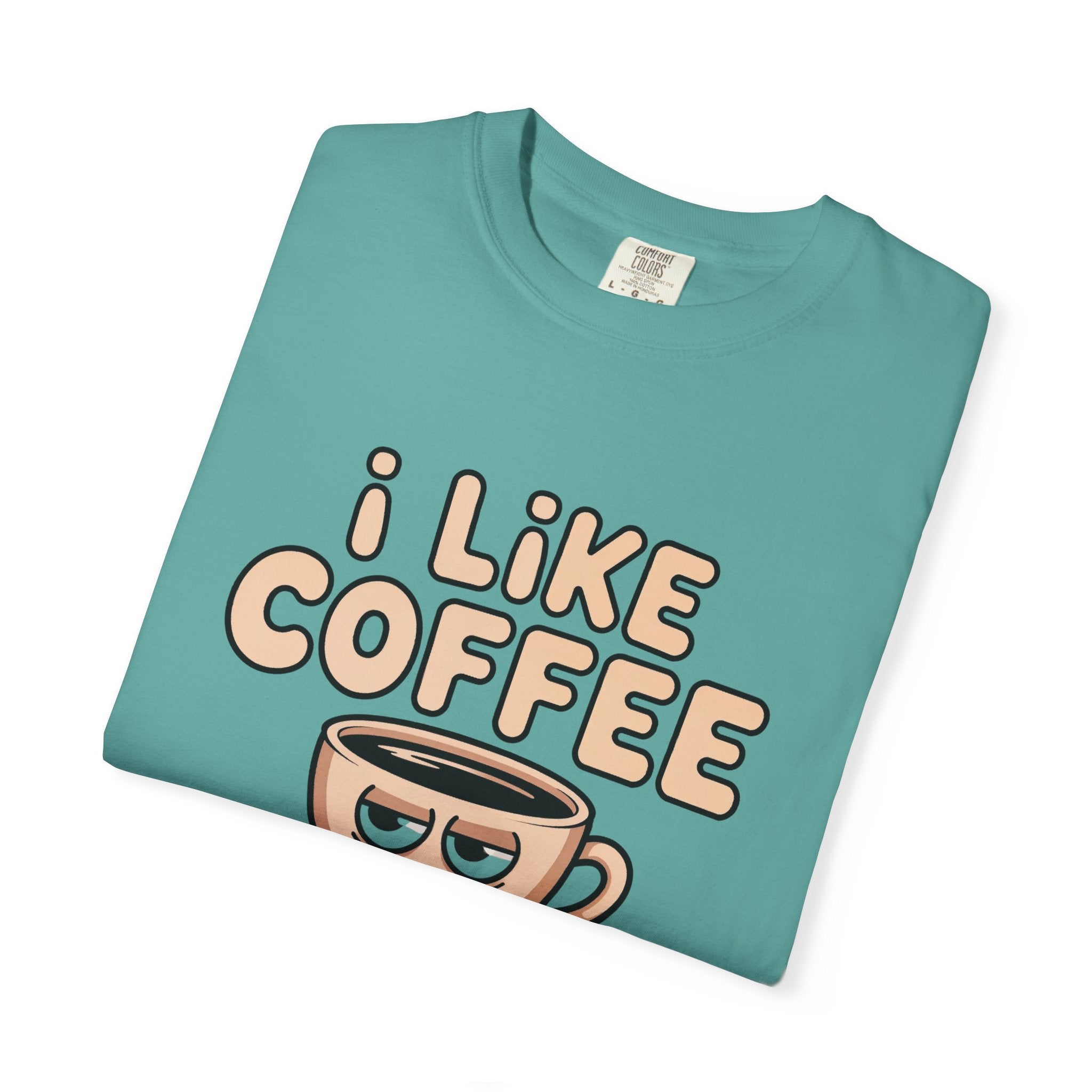 I Like Coffee More Than People T-Shirt, Funny Slogan Tee Inspirational Self Love Shirt Motivational Graphic Tee