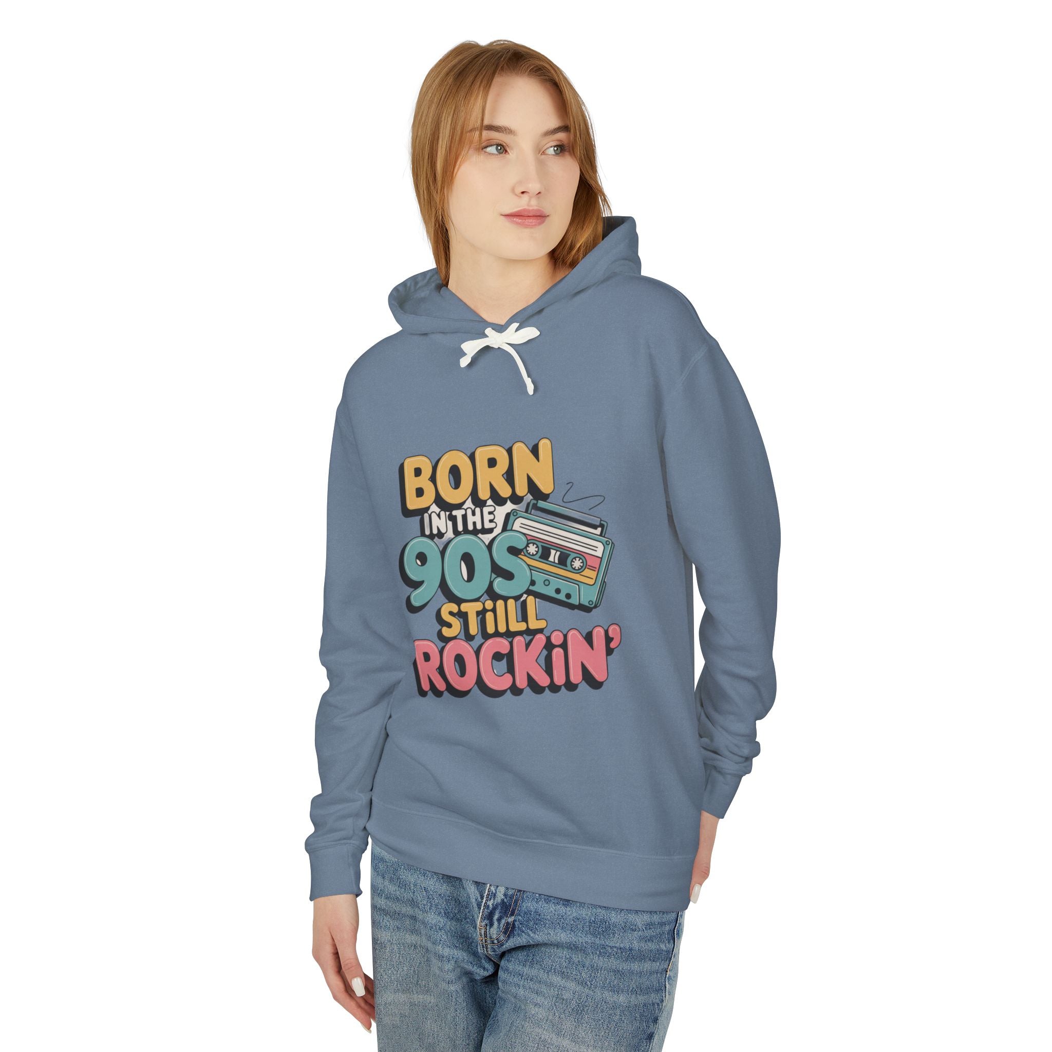 Born in the 90s Still Rockin' Hoodie | Retro Cassette 90s Nostalgia