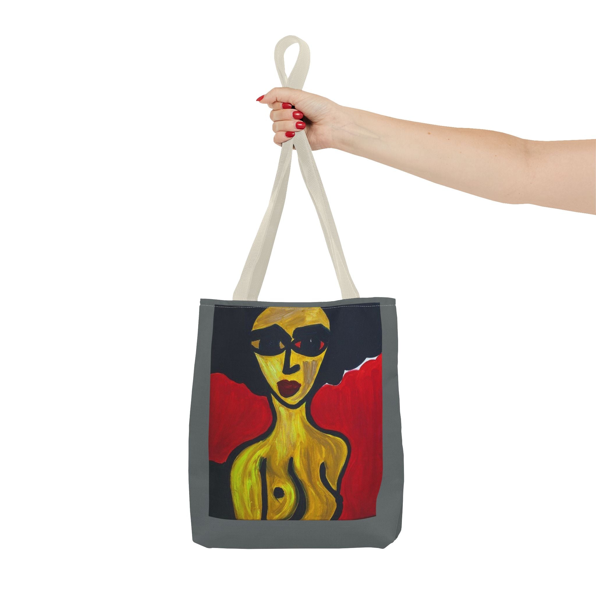 Sac cabas minimaliste nude, étude féminine au trait et au pinceau, sac fourre-tout en coton écologique, sac cabas nude expressionniste abstrait