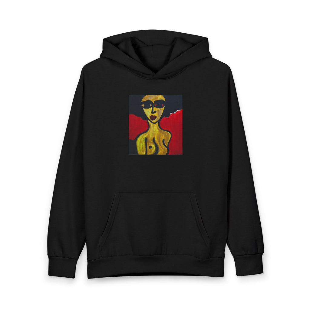 Original Art Printed Hoodie, Wearable Art Pullover, One-of-a-kind Art Hoodie, Contemporary Art