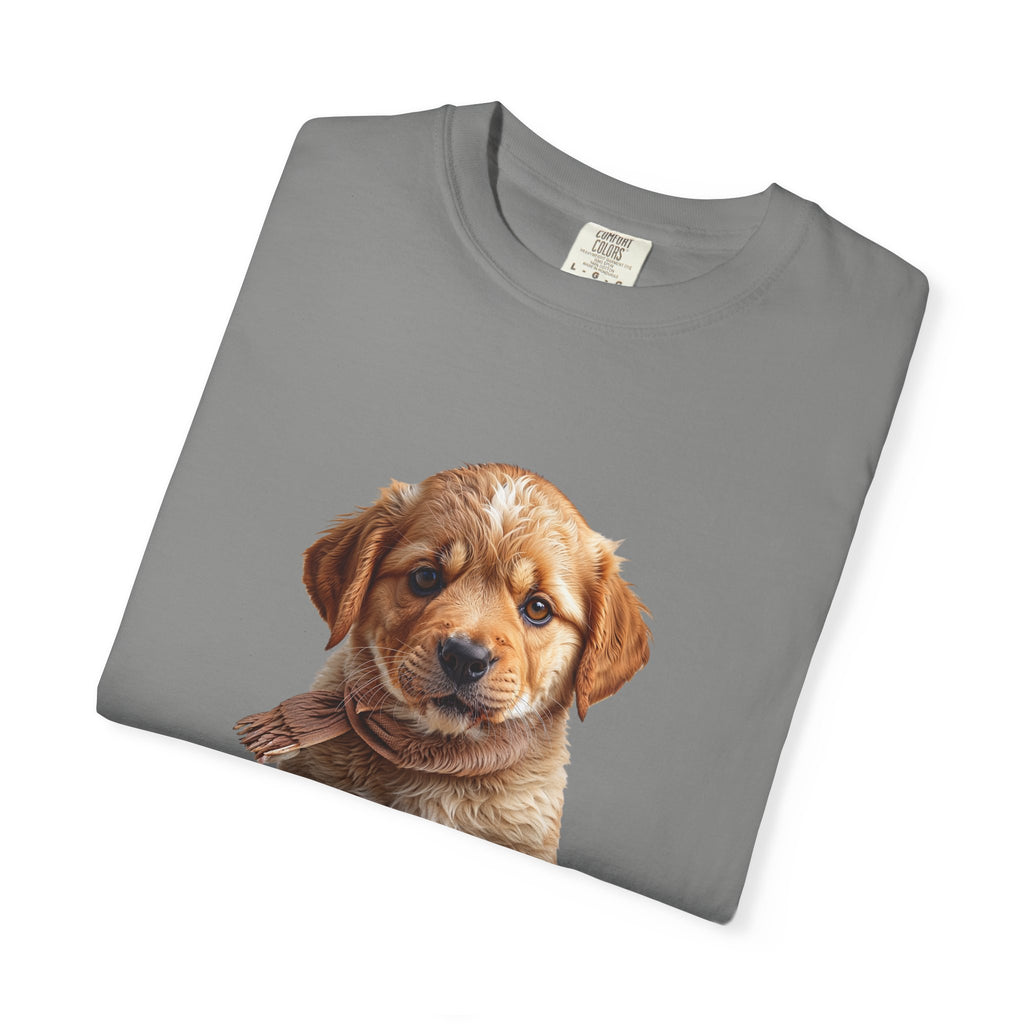 T-shirt chiot Golden Retriever | T-shirt photo de chien mignon