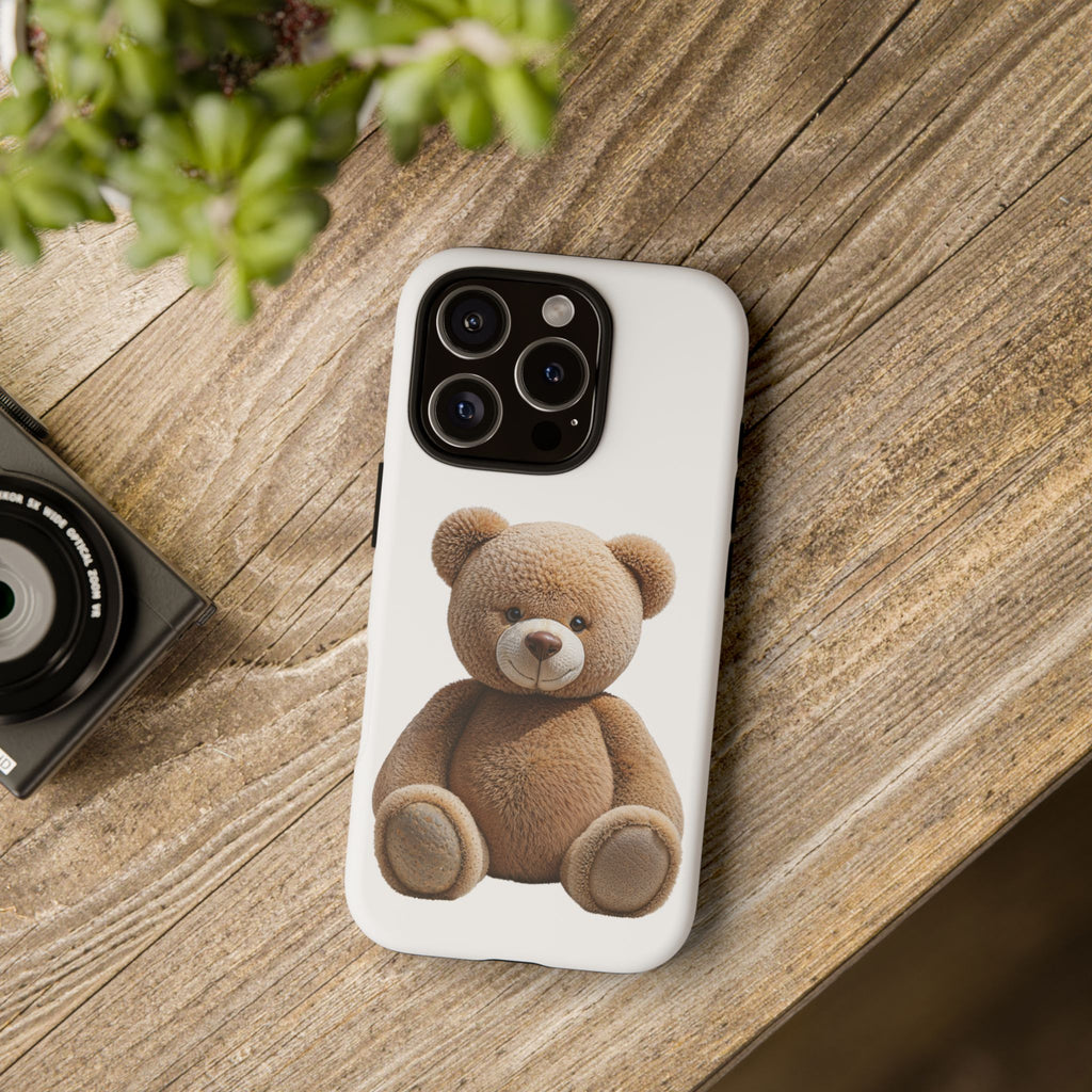 Teddy Bear Phone Case | Cute Plush Toy Illustration, i-phone, Samsung, Google phone
