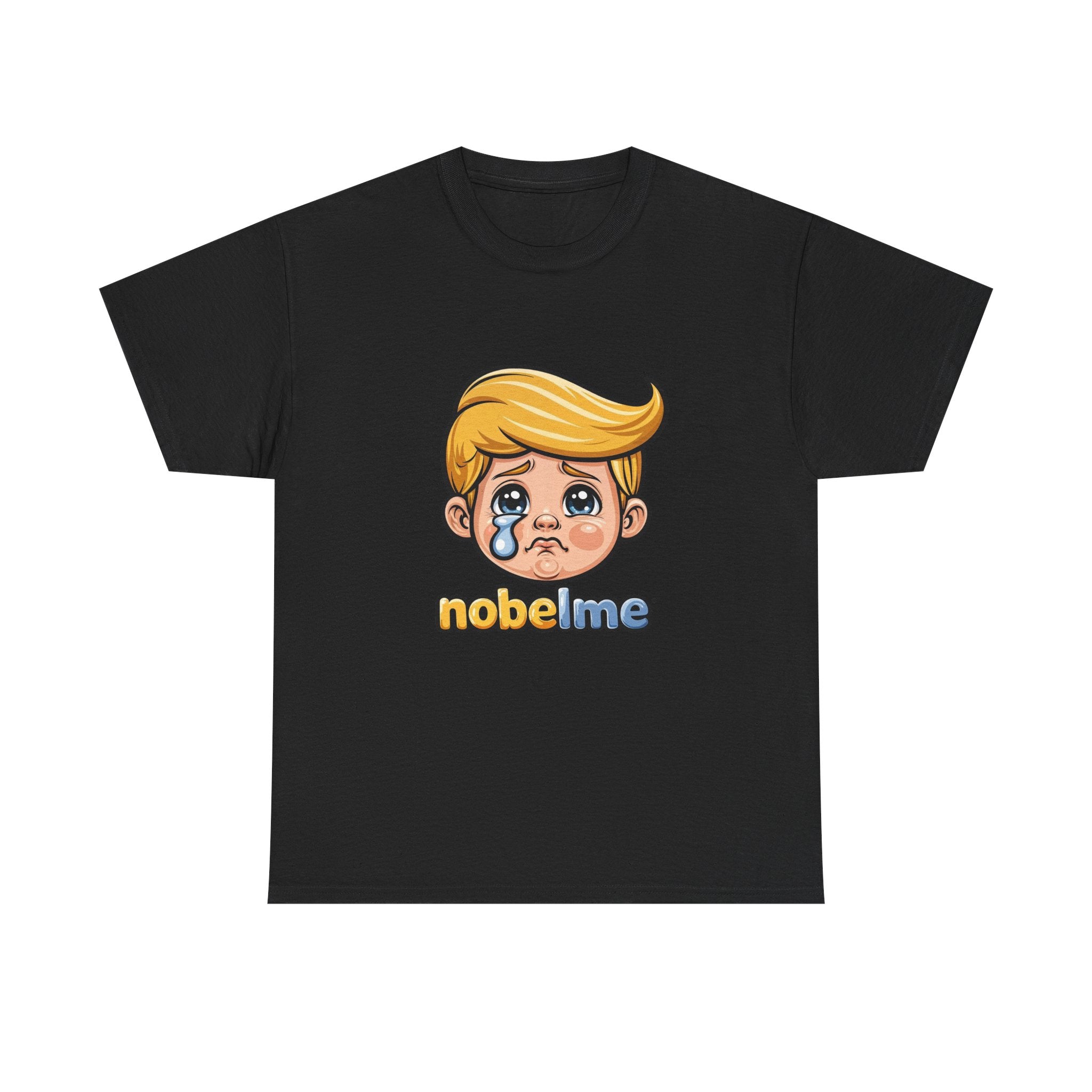 T-shirt Cartoon Leader, art pop politique satirique, imprimé d'un personnage amusant : une blonde en pleurs.