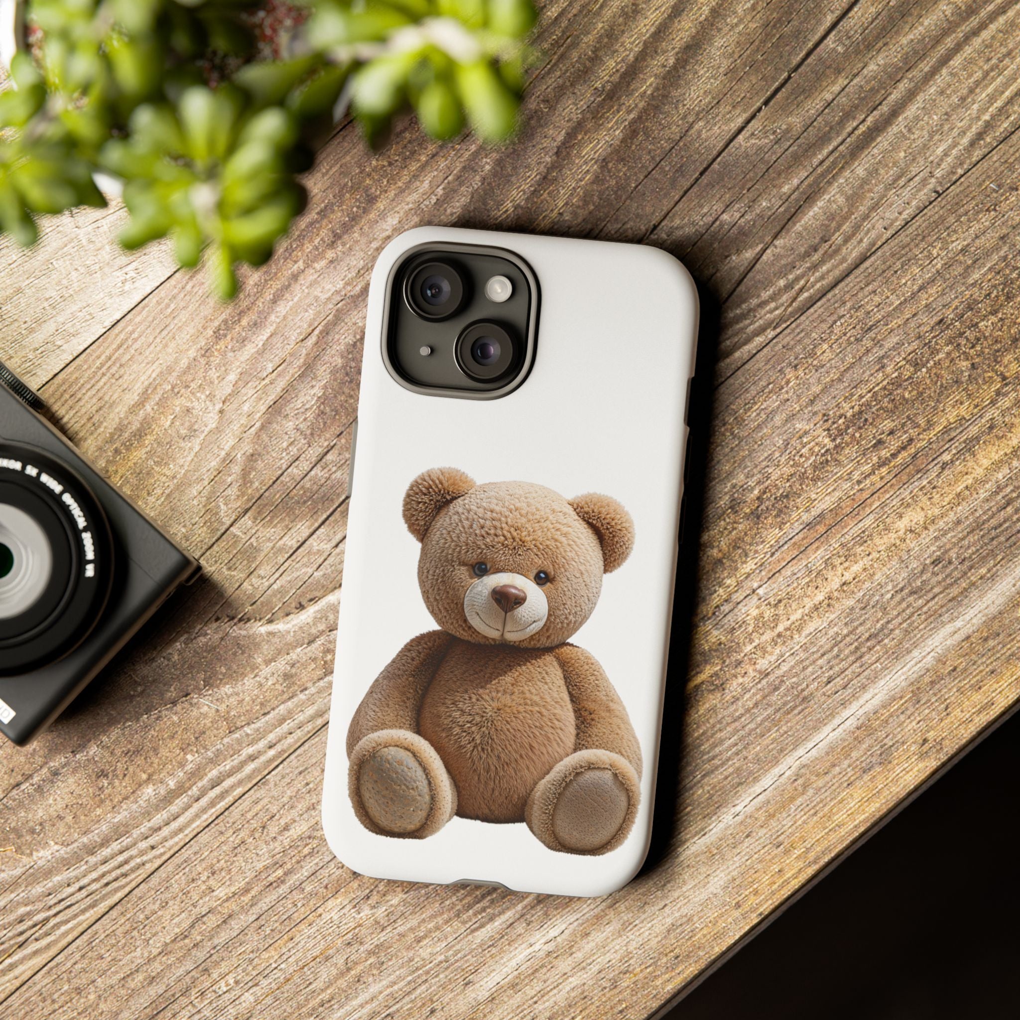 Teddy Bear Phone Case | Cute Plush Toy Illustration, i-phone, Samsung, Google phone