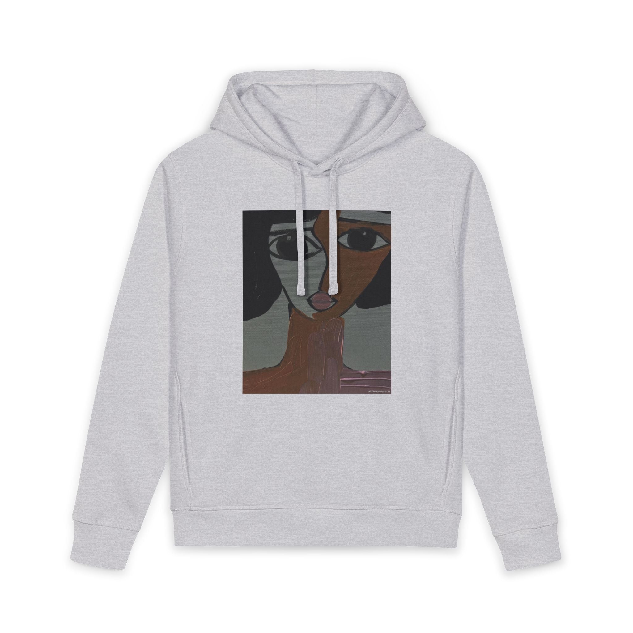 Abstract Portrait Hoodie — Organic Side Pocket Sounder