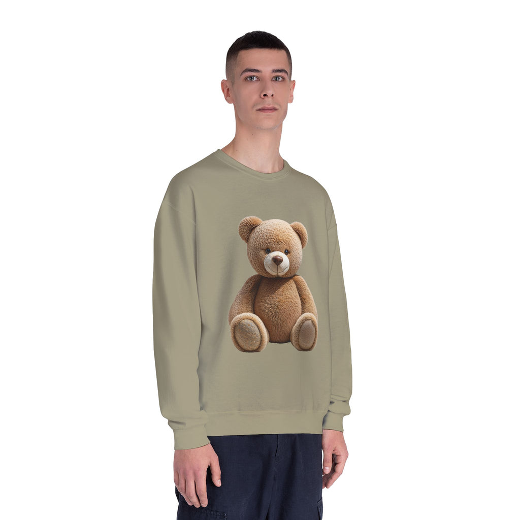Sweat-shirt imprimé ours en peluche marron | Illustration de jouet mignon