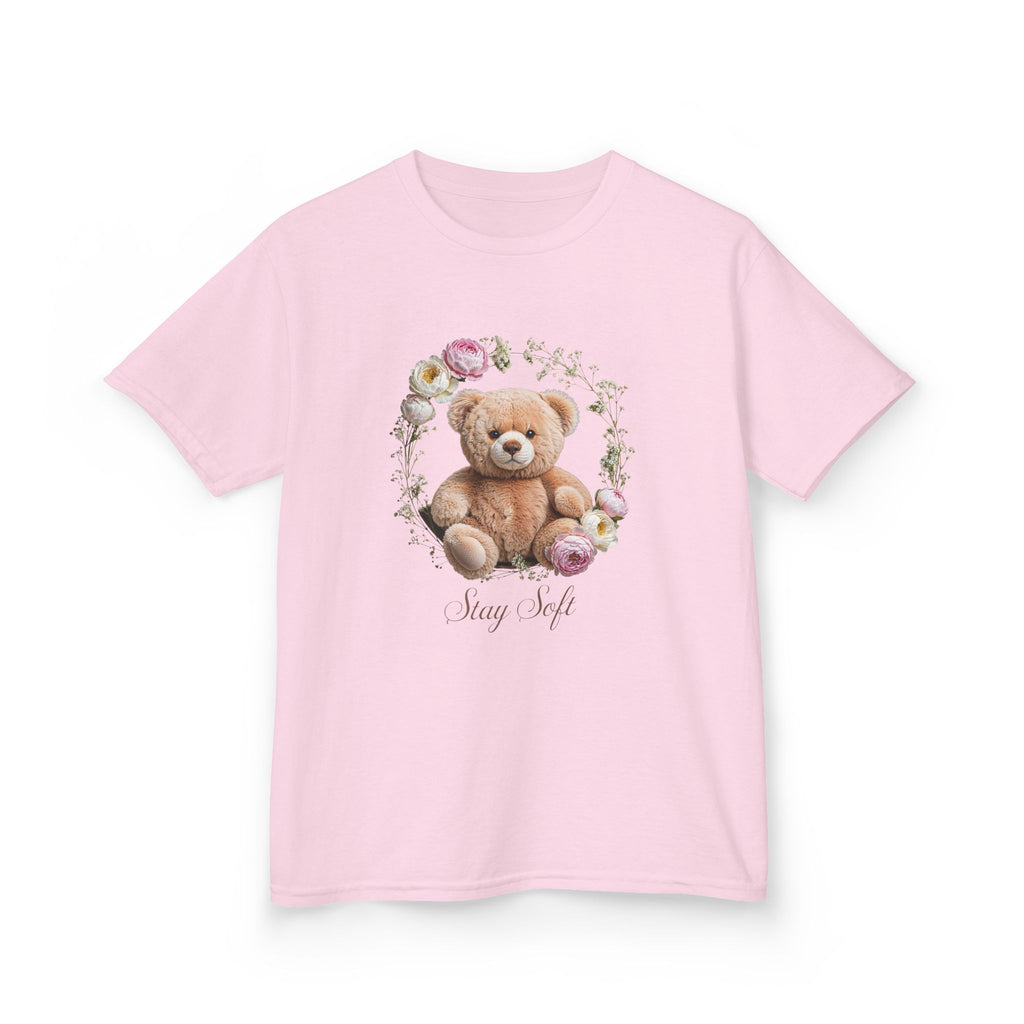T-shirt enfant ours en peluche | T-shirt ours en peluche fleuri, T-shirt ours en peluche kawaii, Imprimé ours mignon, T-shirt unisexe doux
