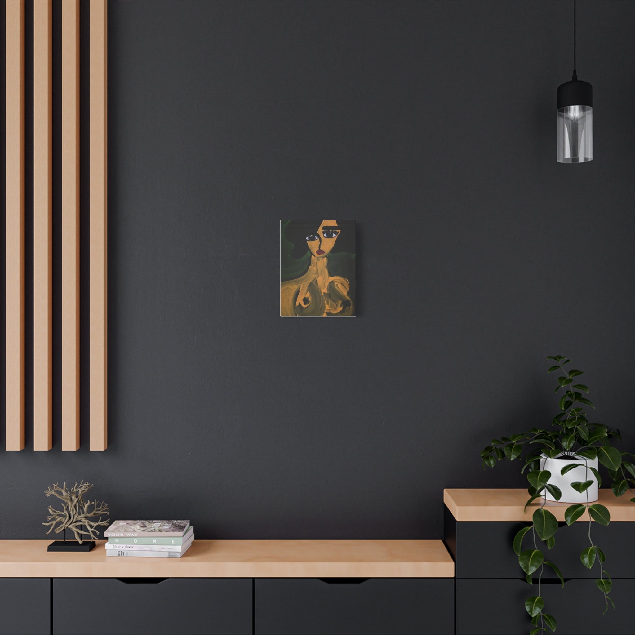 Toile de portrait abstrait | Art contemporain sur toile, art minimaliste
