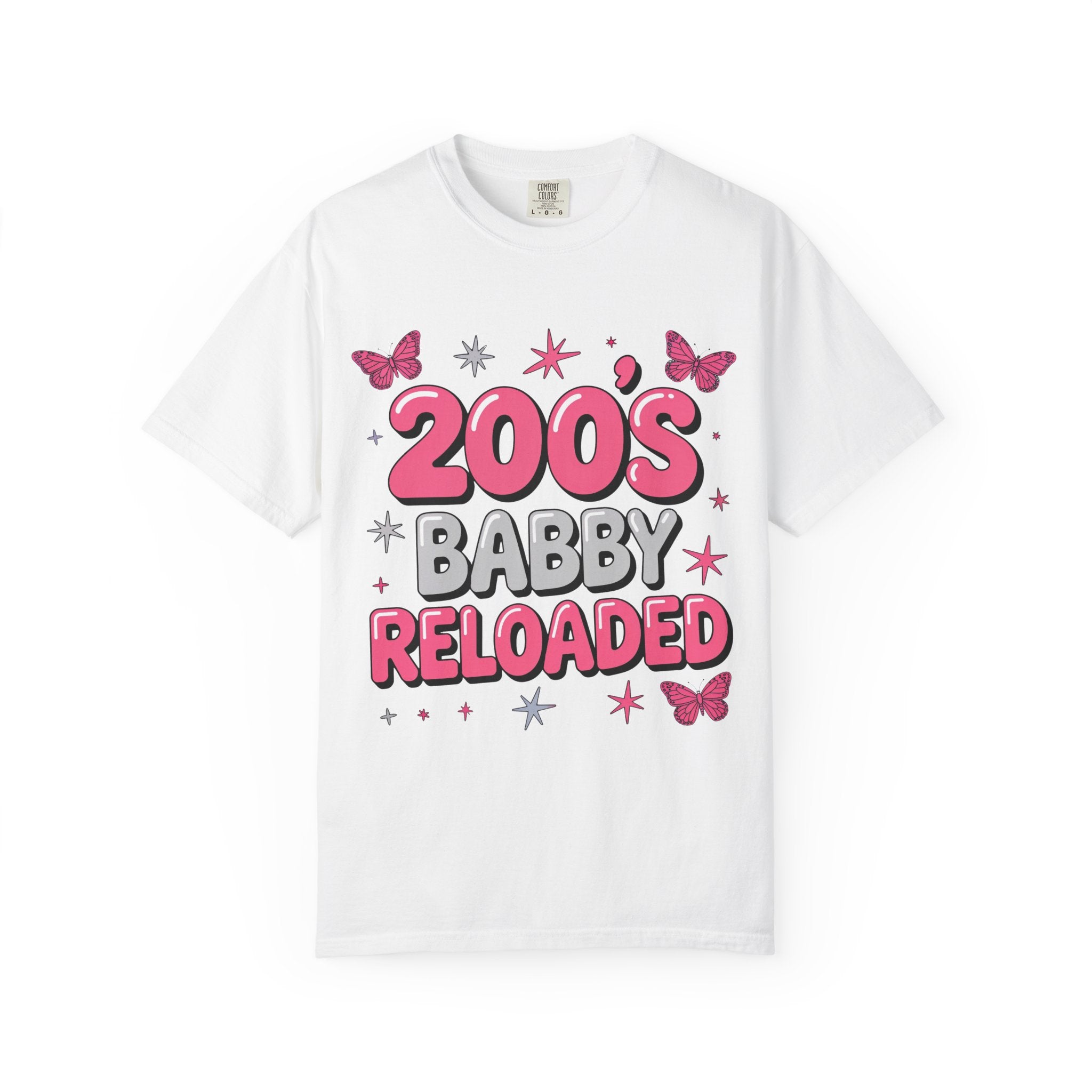 2000s Baby Reloaded T-shirt | Y2K Butterfly Graphic Tee
