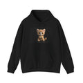 Sweat à capuche avec illustration de chaton mignon | Adorable motif de chat orange