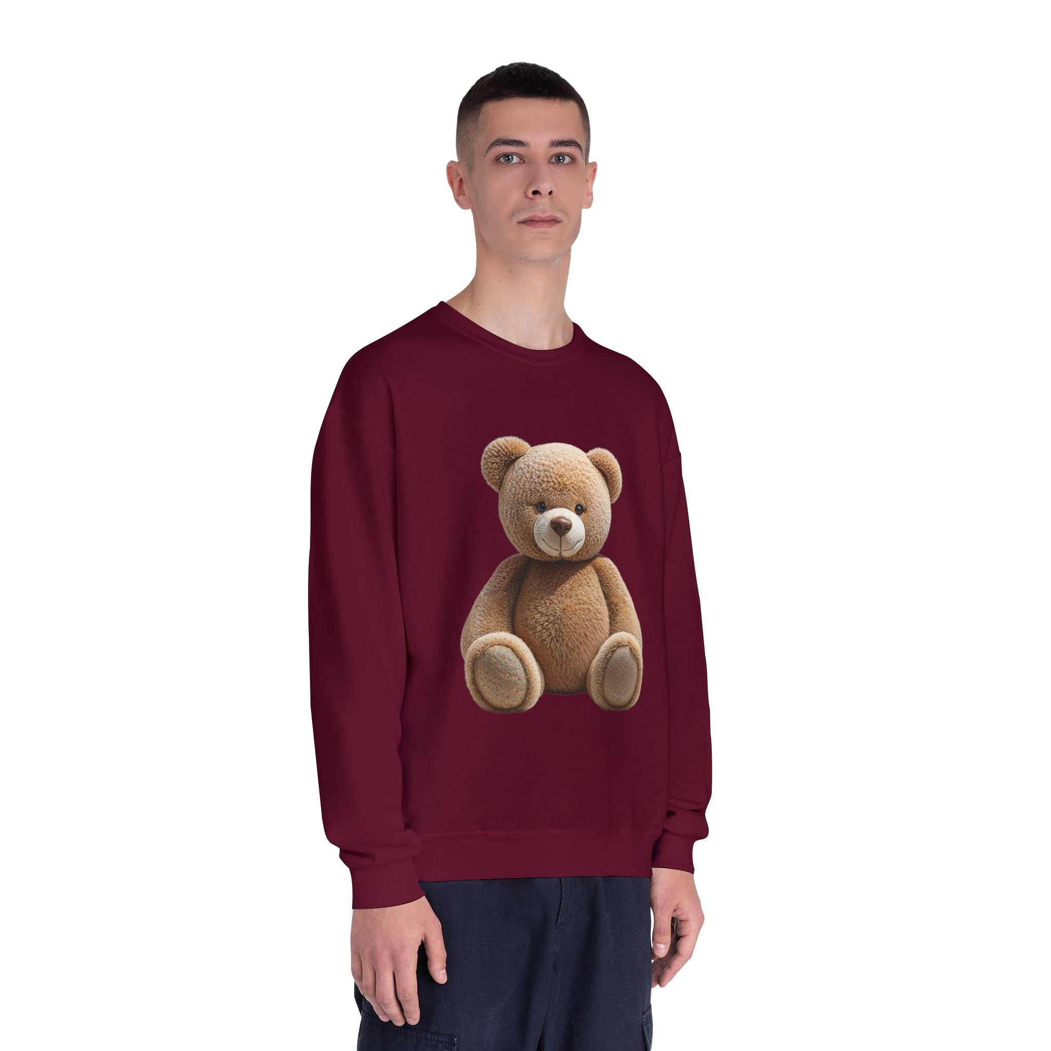 Sweat-shirt imprimé ours en peluche marron | Illustration de jouet mignon