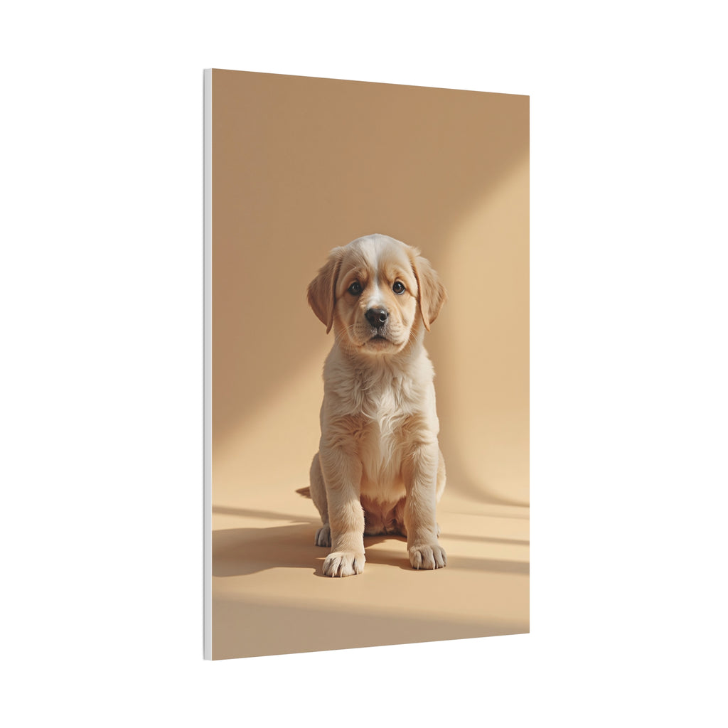 Golden Labrador Puppy Canvas, gift for dog lovers