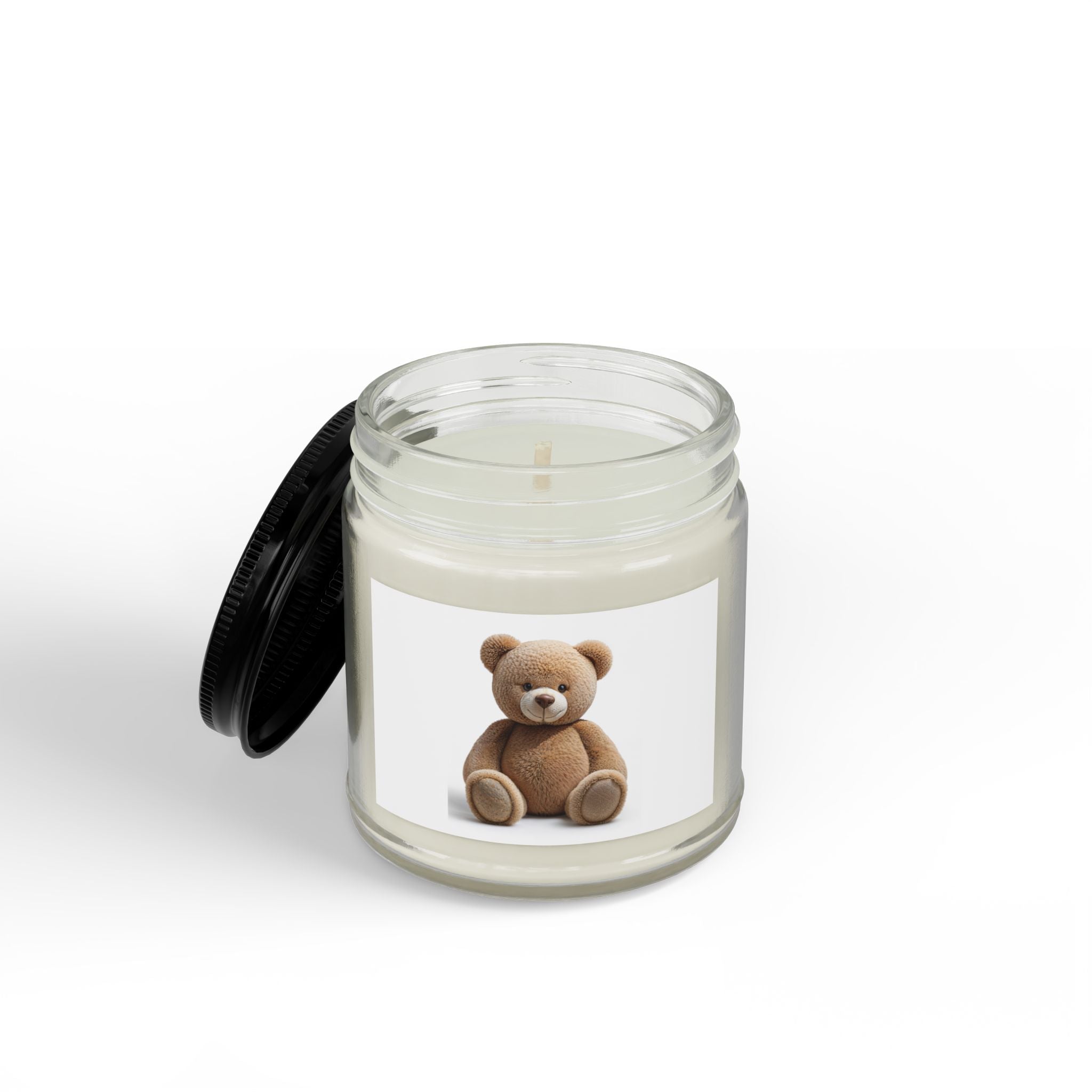 Bougie en pot Ours en peluche | Bougie de soja 113 g ou 255 g