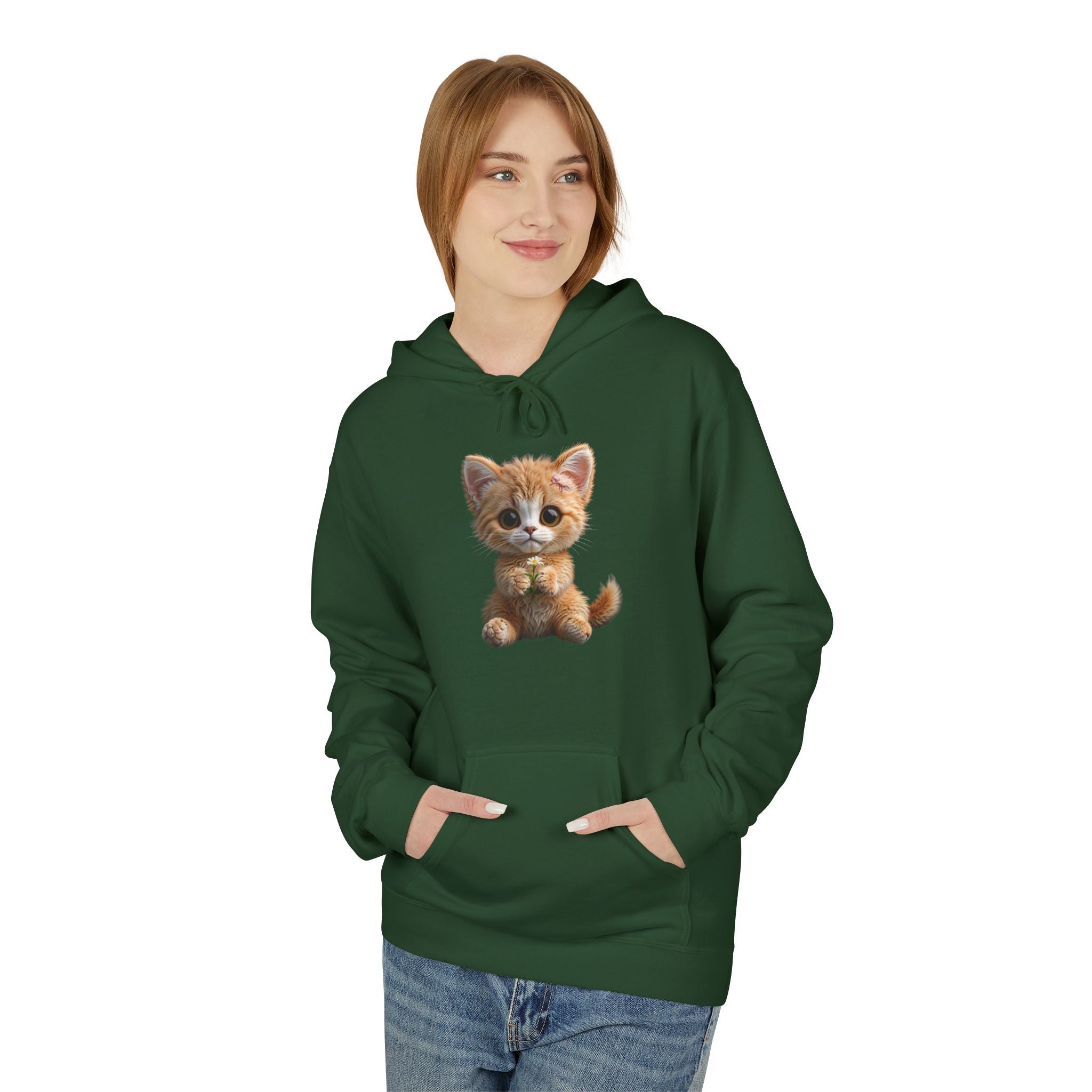 Cute Kitten image Hoodie | Small Cat Illustration hoodie, Limited edition
