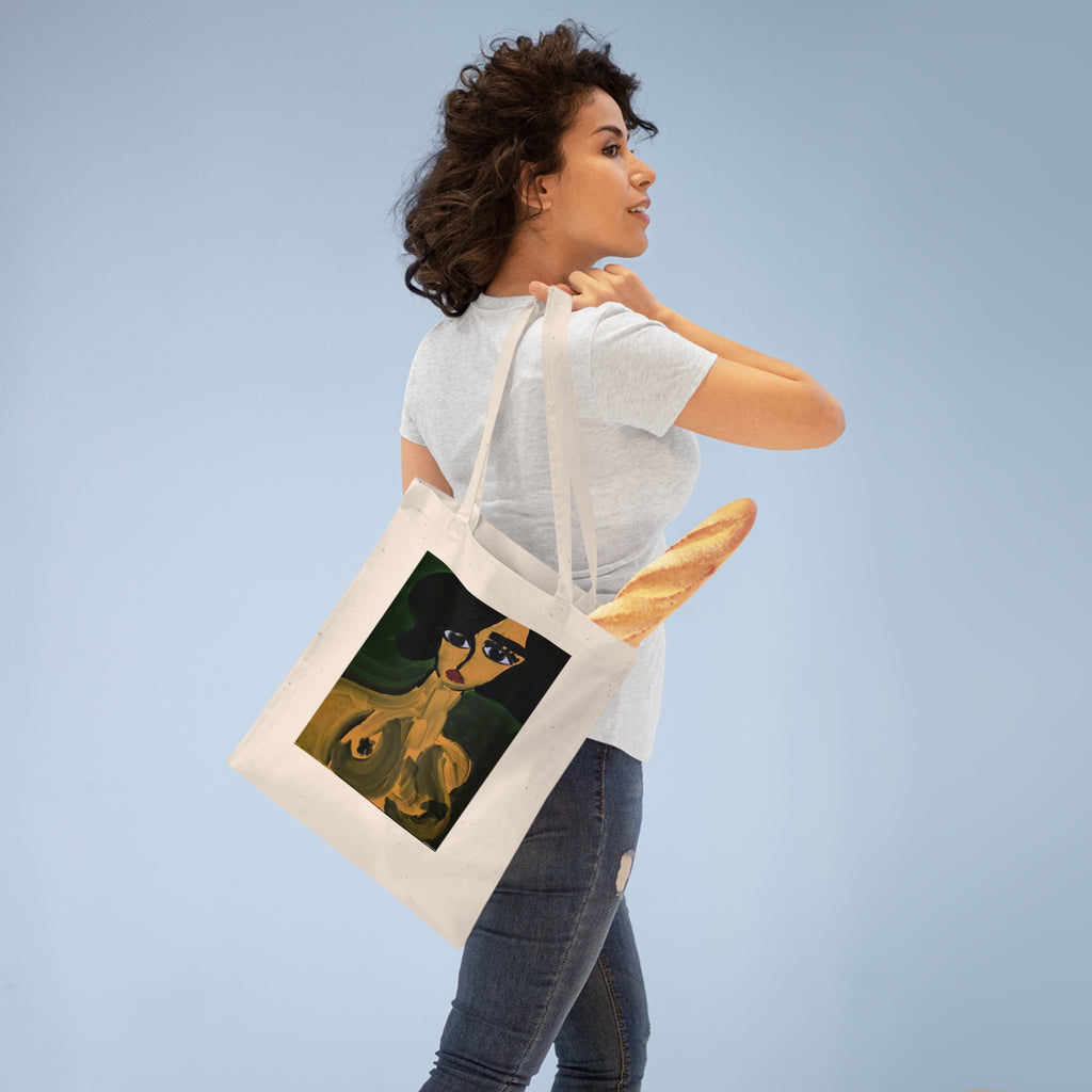 Abstract Woman Portrait Tote Bag | Expressionist Face Art