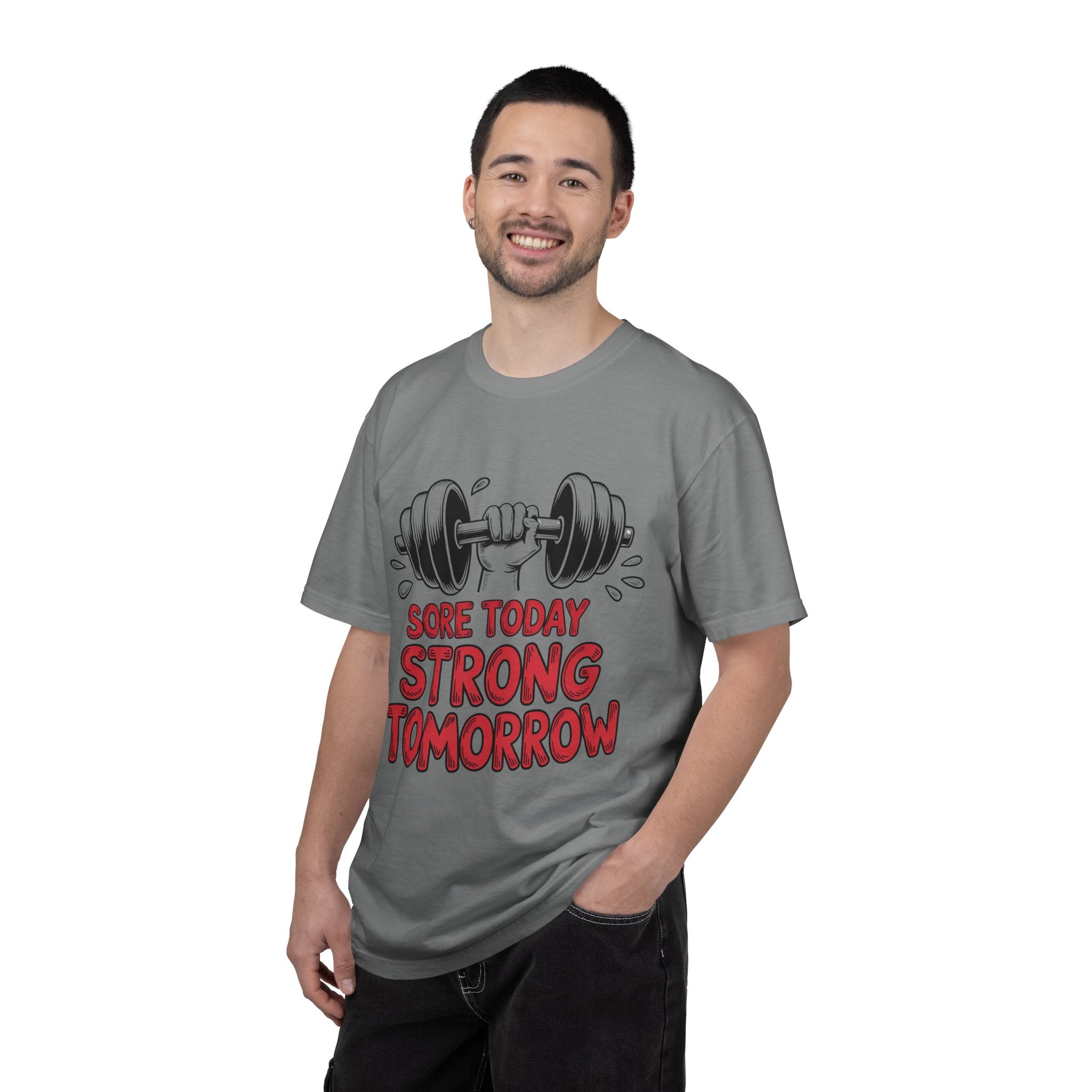 Strong Man T-shirt | Dumbbell Workout Fitnes Tee